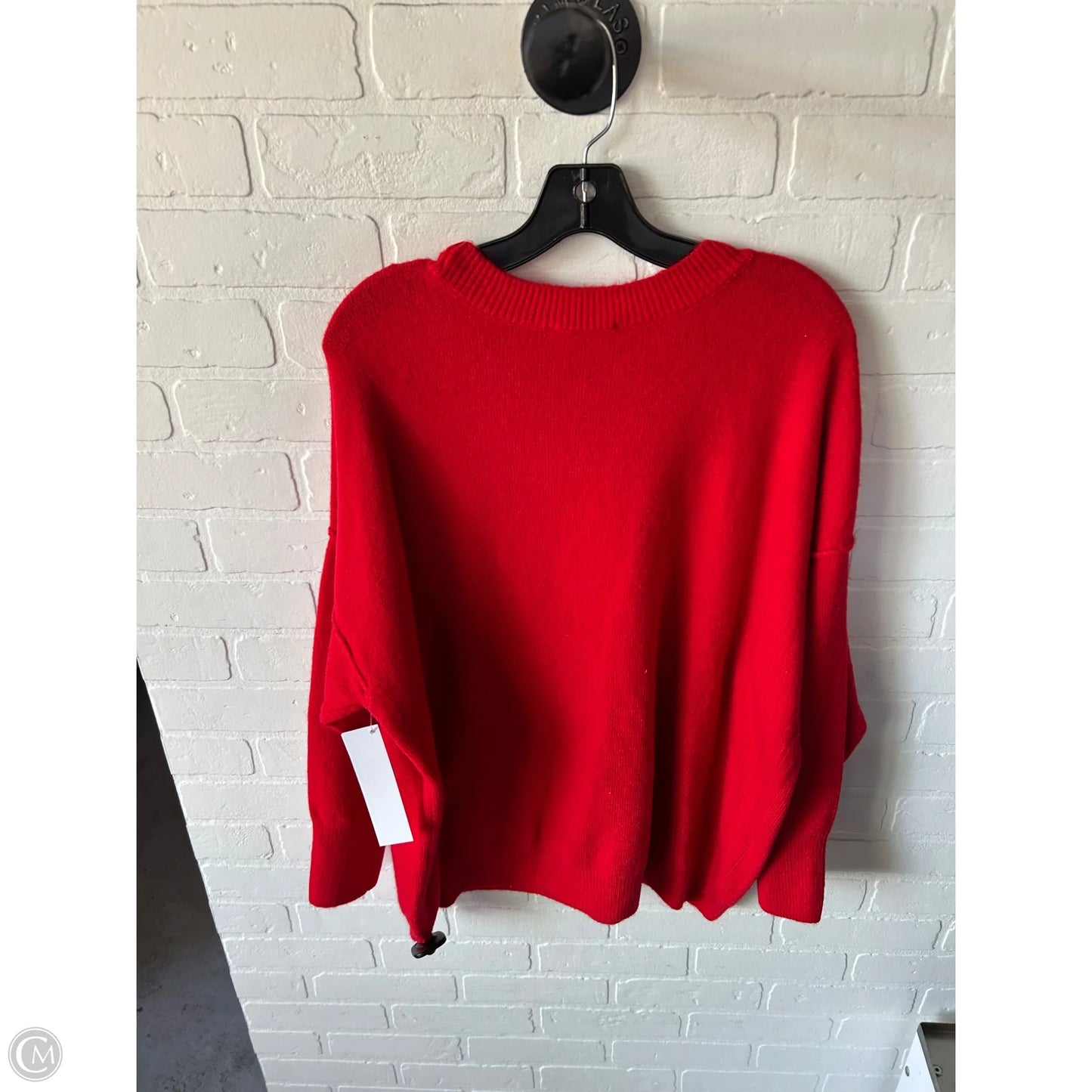 Sweater By Vince Camuto In Red & White, Size: 1x