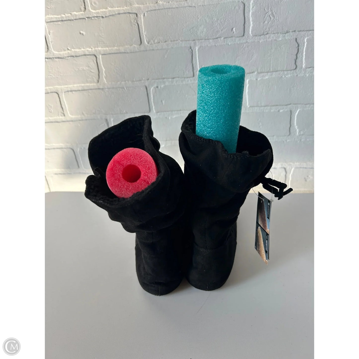 Boots Mid-calf Flats By Bearpaw In Black, Size: 11