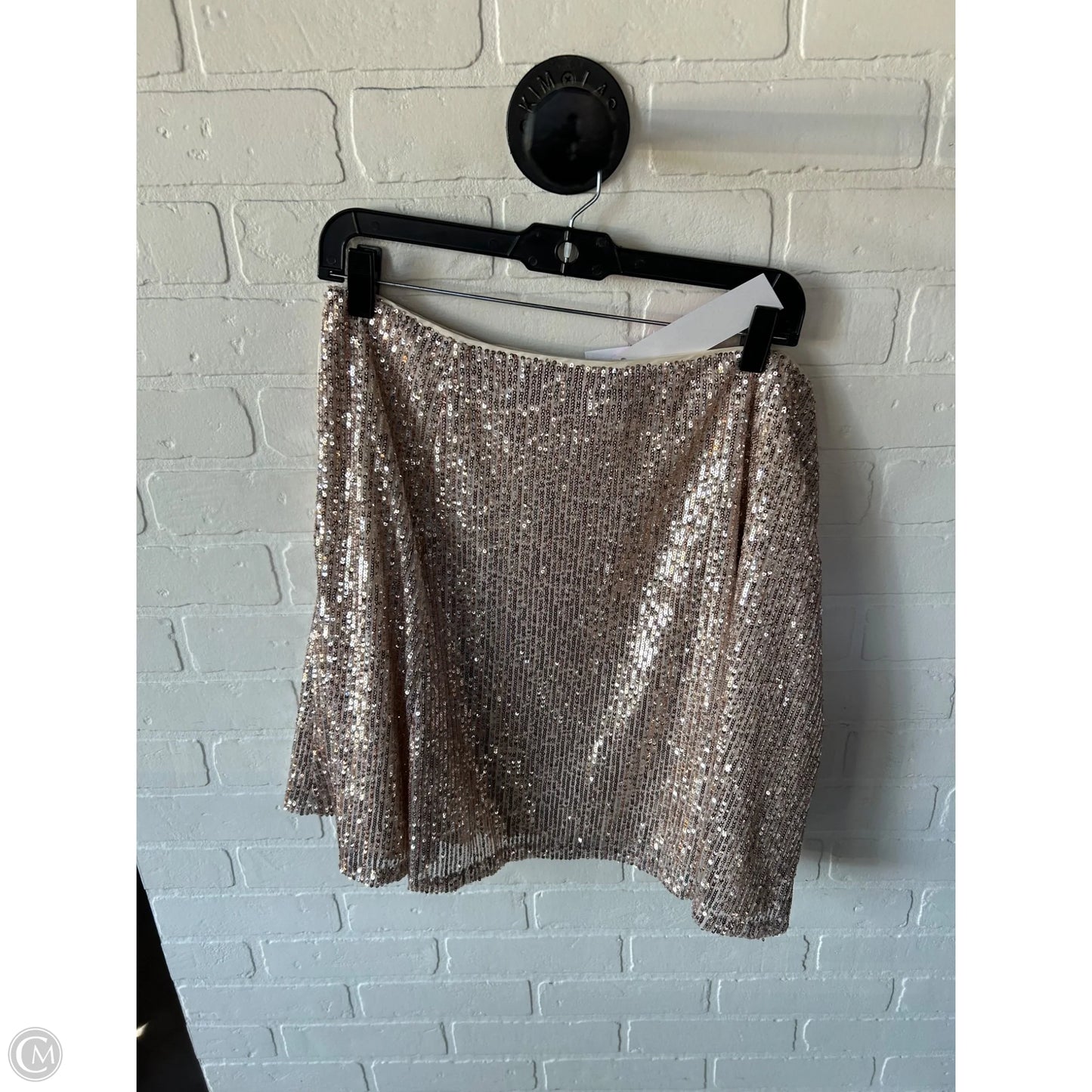 Skirt Mini & Short By Loft In Rose Gold, Size: 16