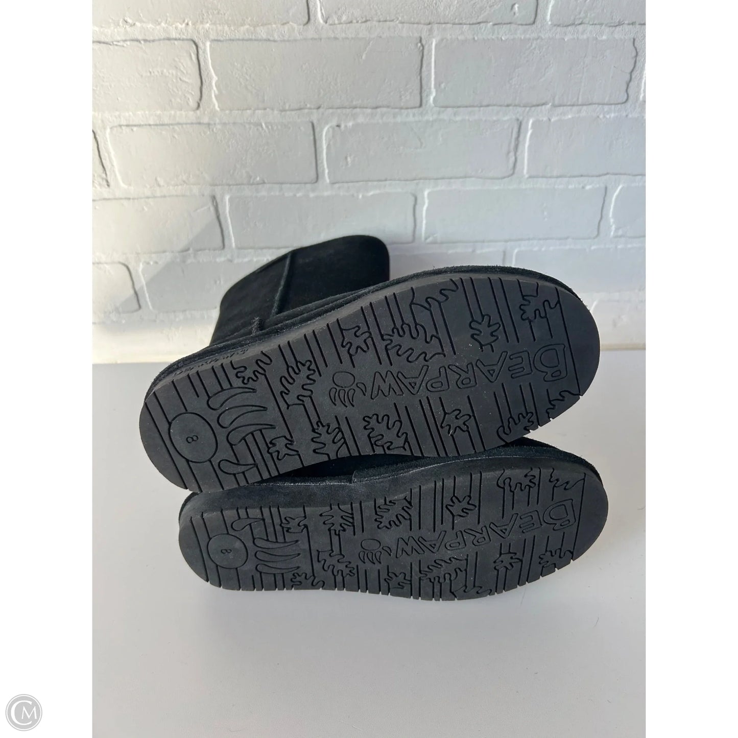 Boots Mid-calf Flats By Bearpaw In Black, Size: 8