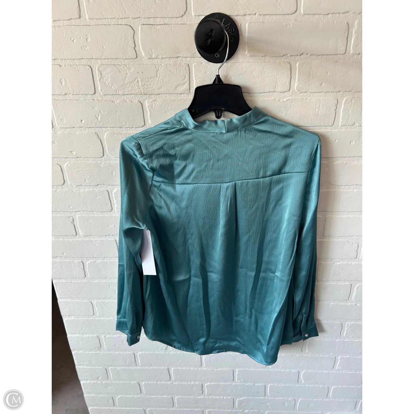 Top Long Sleeve By Adrianna Papell In Blue, Size: S