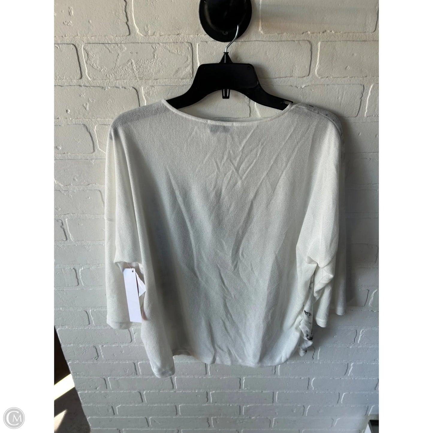 Top Long Sleeve By Clothes Mentor In Brown & Cream, Size: L