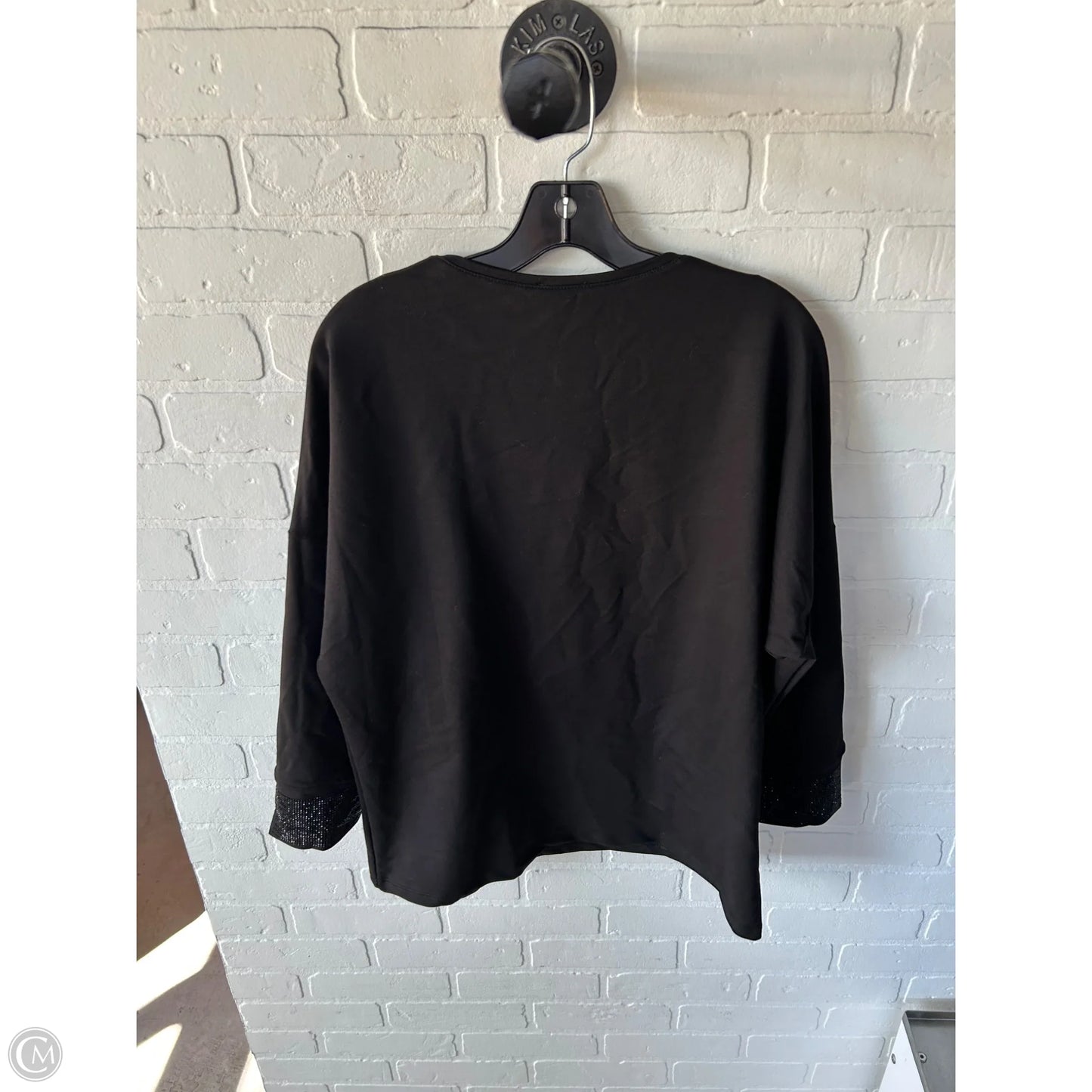 Top Long Sleeve By Clothes Mentor In Black, Size: 3x