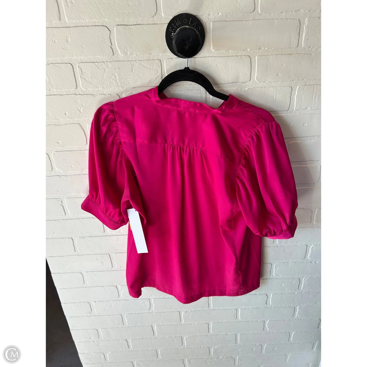 Top Short Sleeve By Ann Taylor In Pink, Size: S