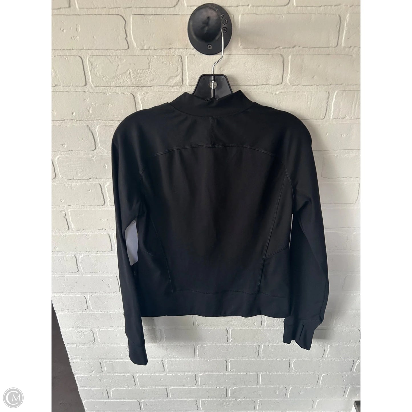 Athletic Jacket By Yogalicious In Black, Size: M