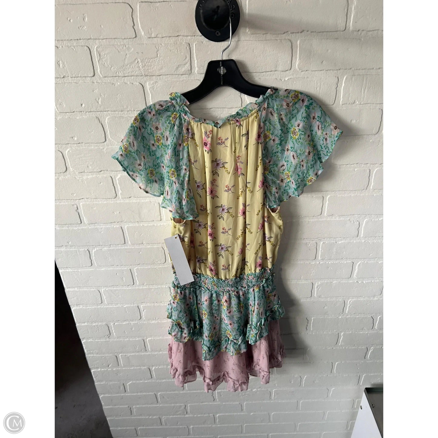 Dress Casual Short By Yumi Kim In Blue & Yellow, Size: Xxs