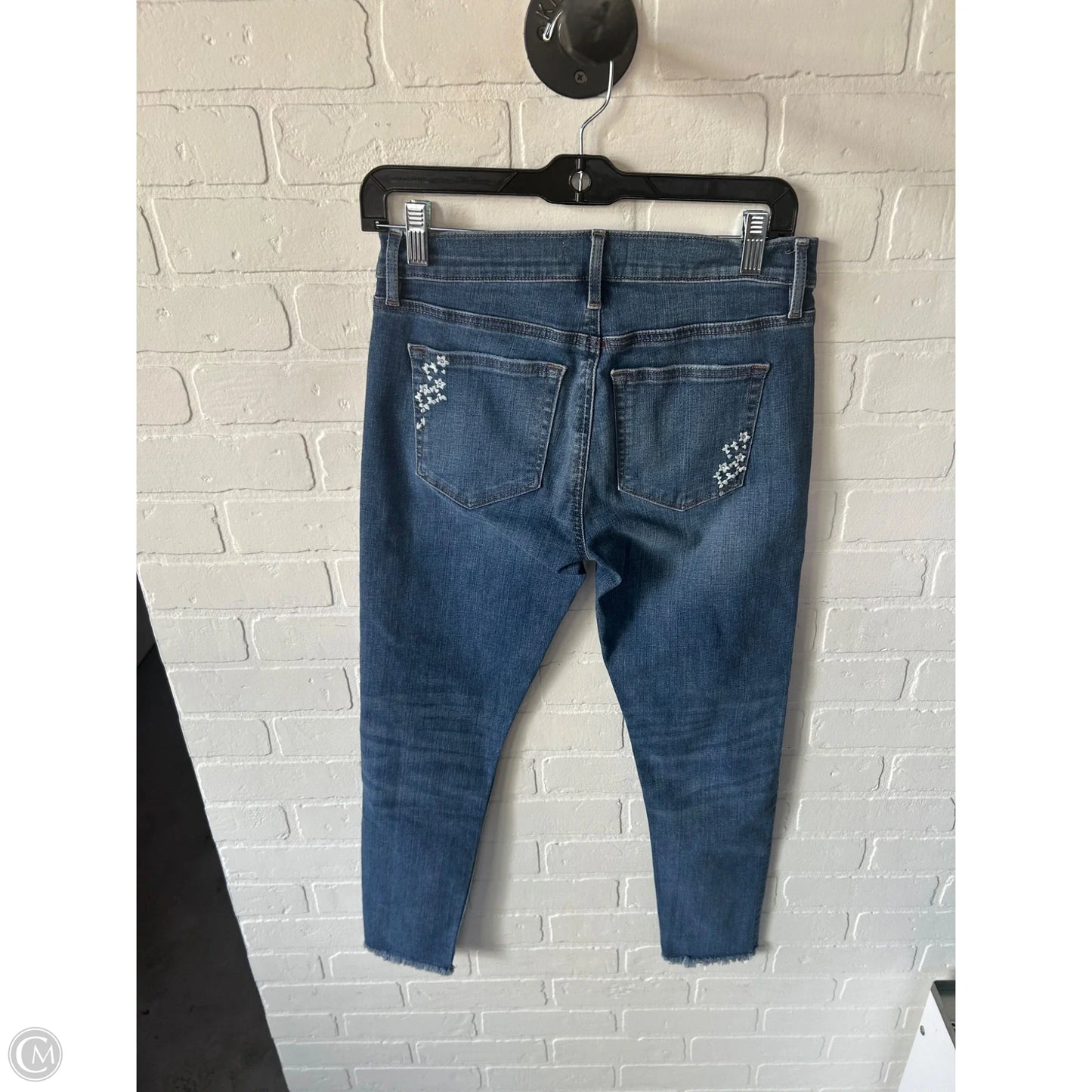 Jeans Skinny By Loft In Blue Denim, Size: 4