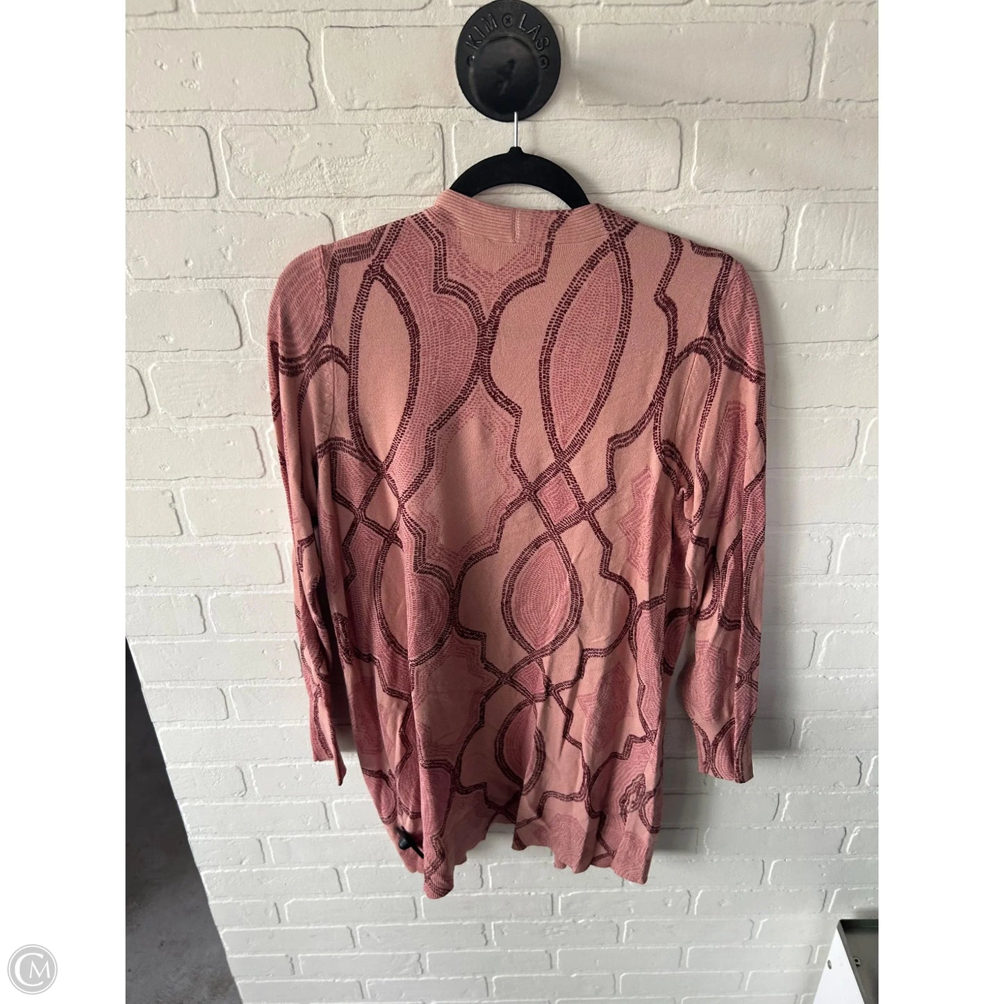 Sweater Cardigan By Chicos In Pink, Size: M