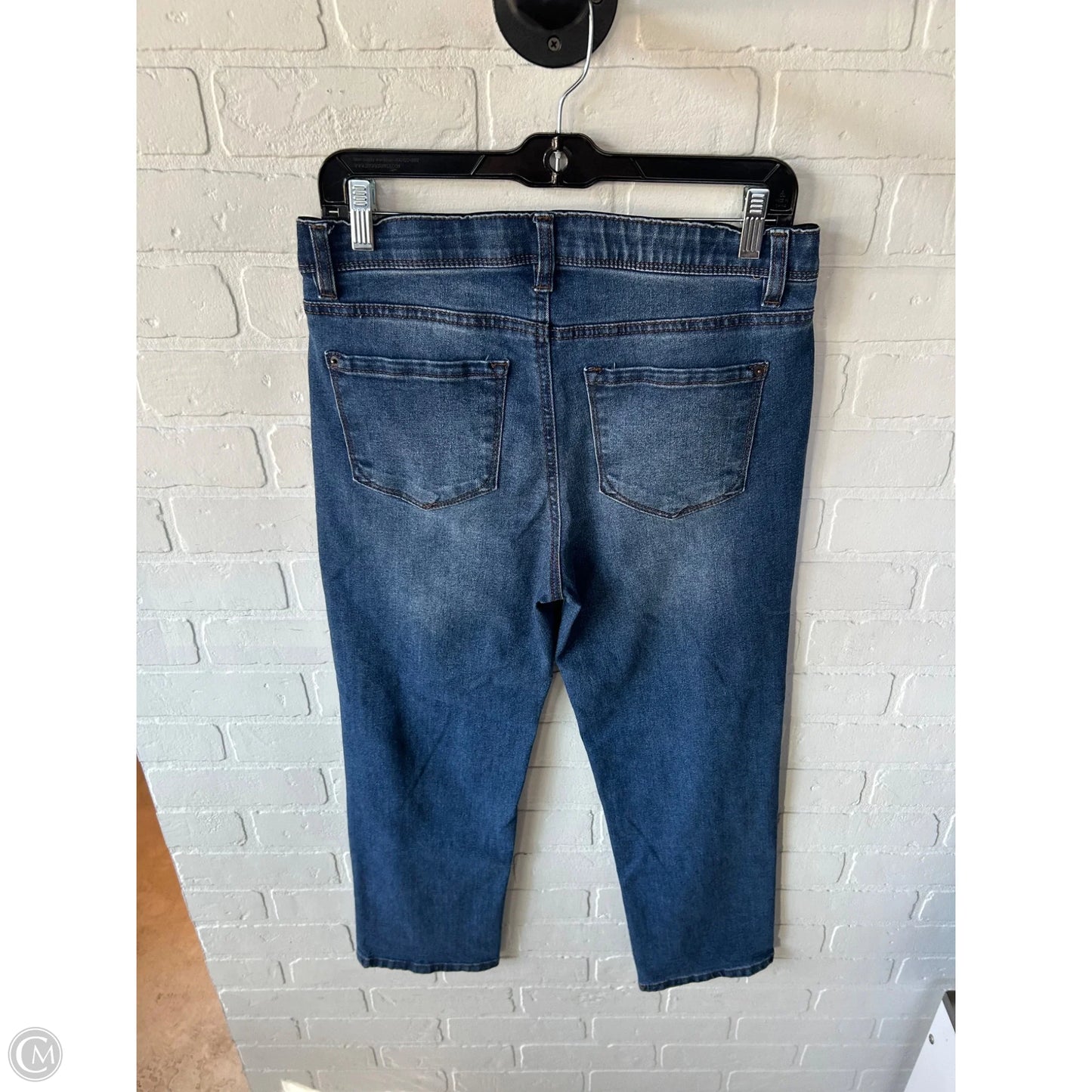 Jeans Straight By Curve Appeal In Blue Denim, Size: 8