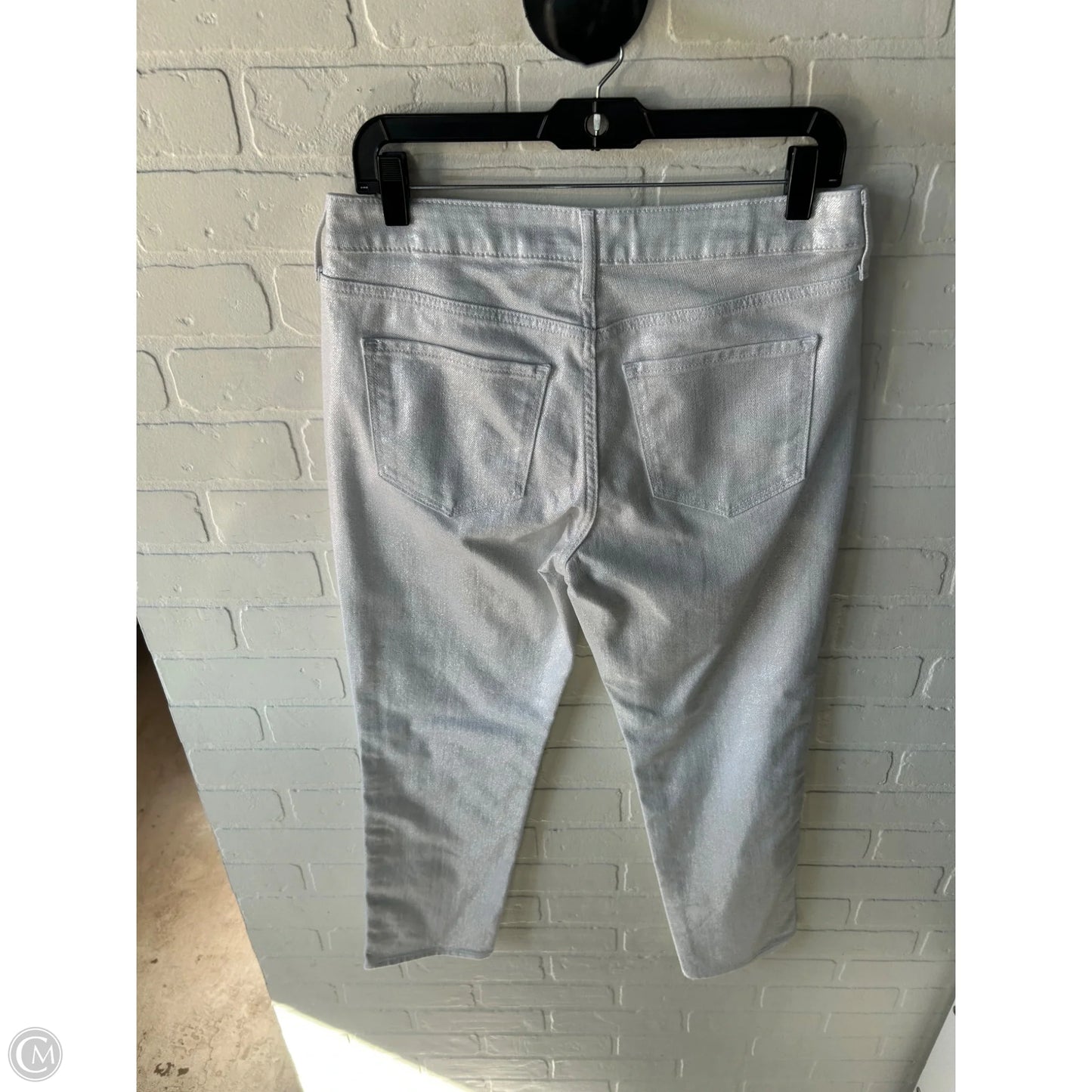 Jeans Straight By Old Navy In Silver, Size: 8p