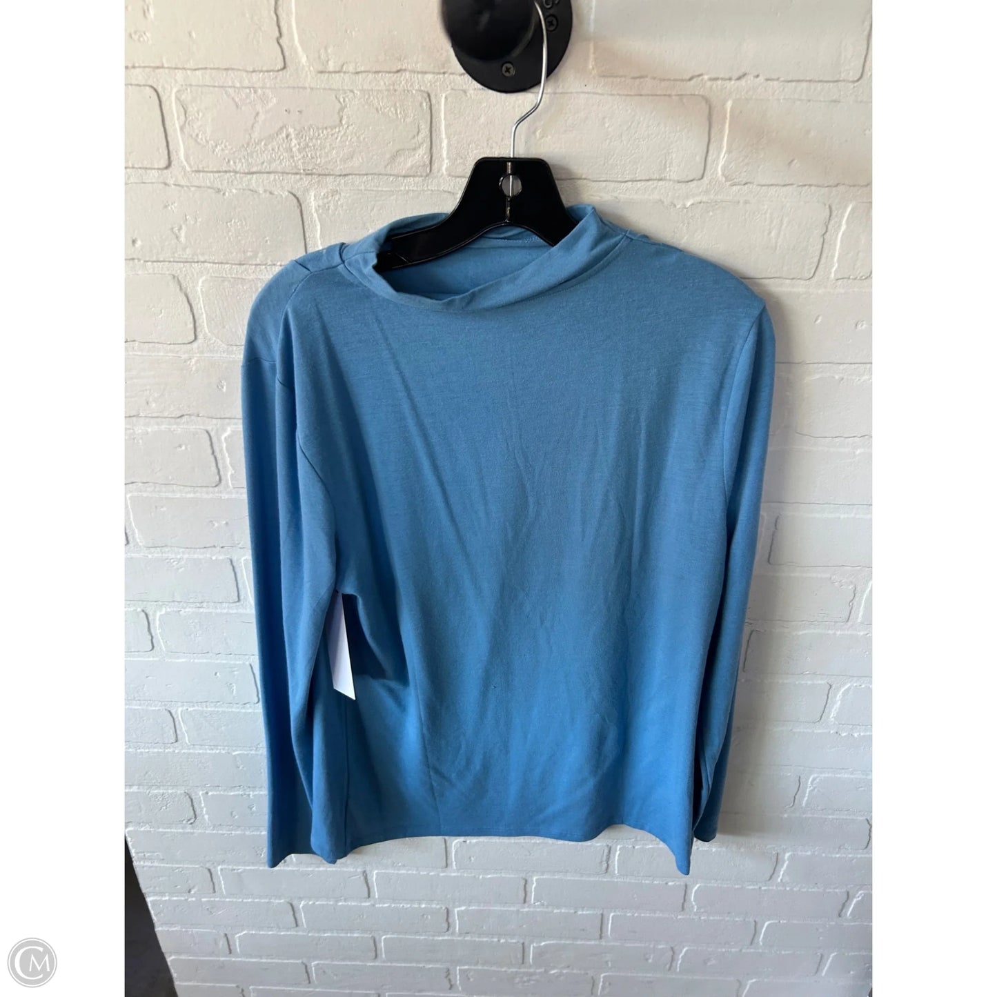 Top Long Sleeve By Ann Taylor In Blue, Size: L