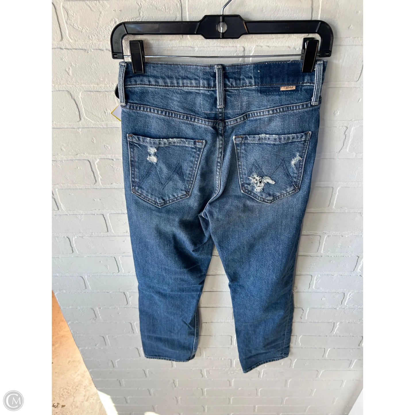 Jeans Straight By Mother In Blue & Brown, Size: 2