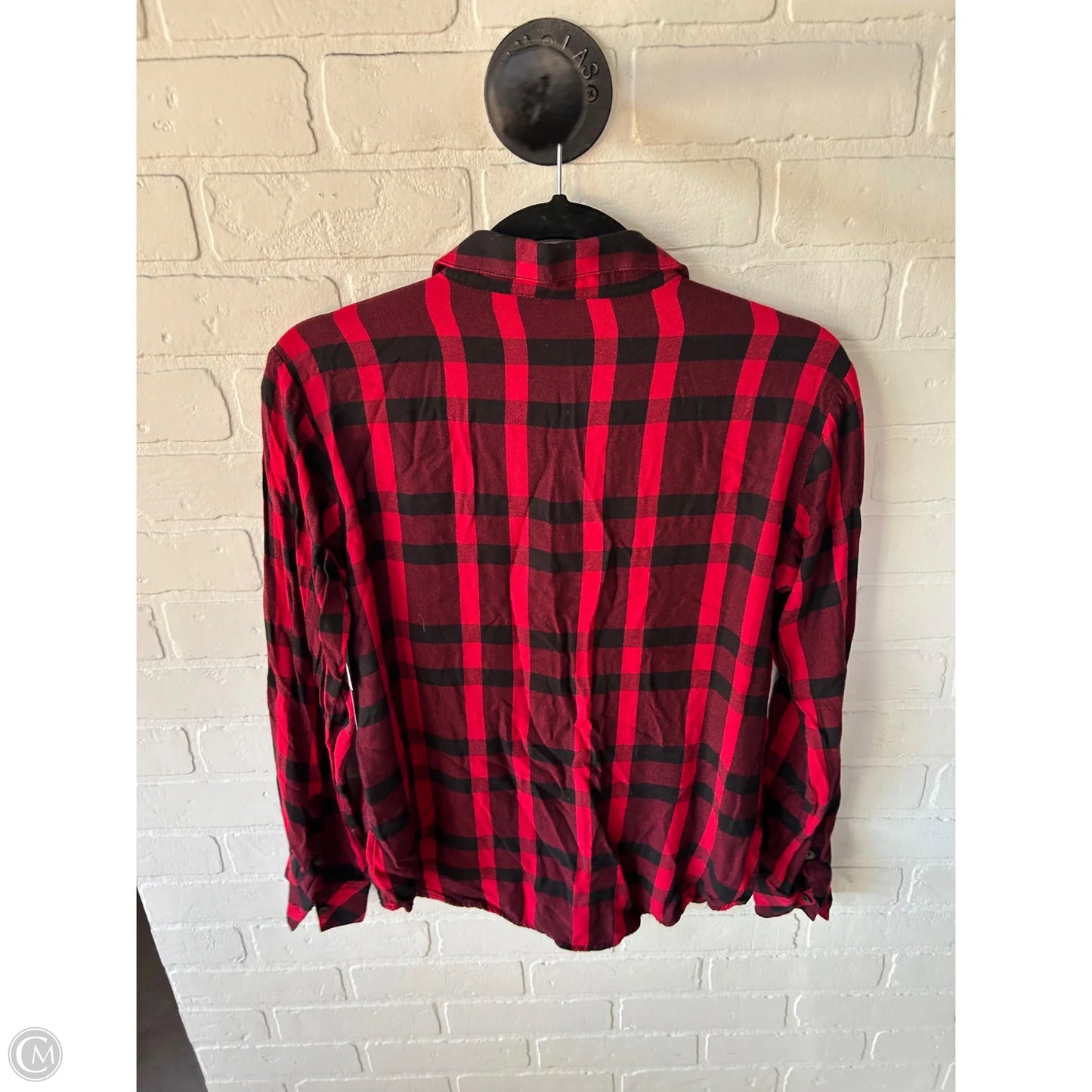 Top Long Sleeve By Sanctuary In Black & Red, Size: S