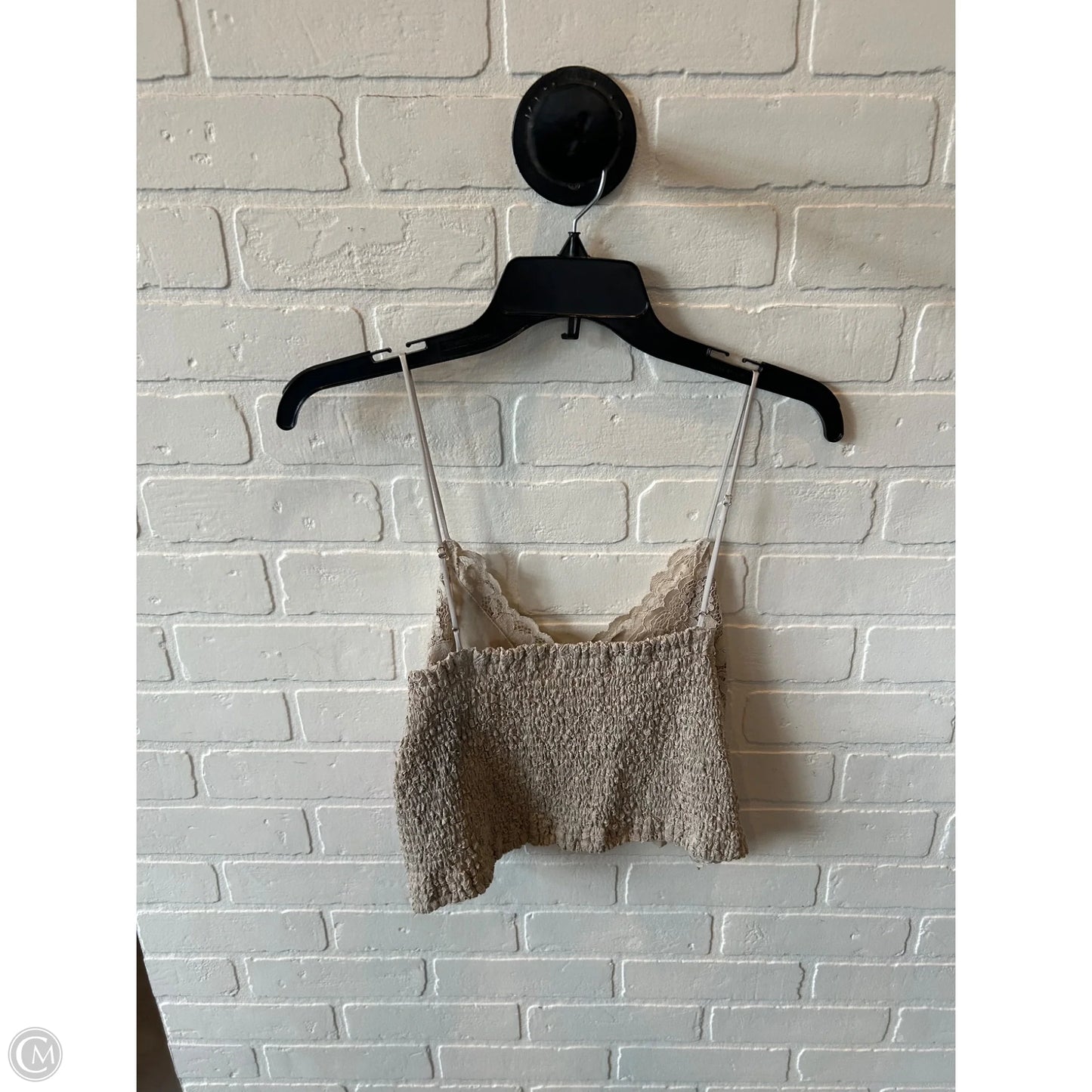 Top Sleeveless By Express In Tan, Size: Xl