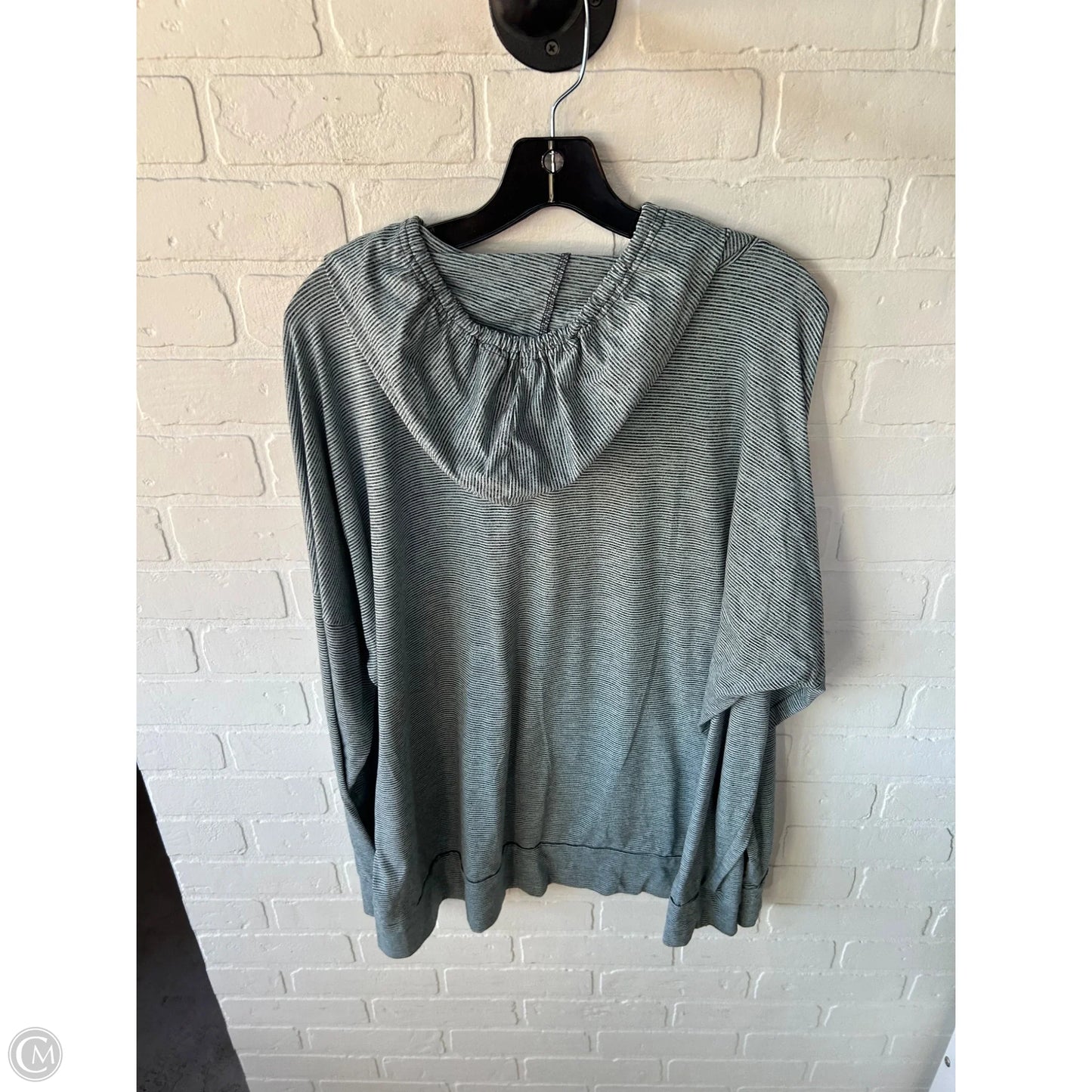 Athletic Top Long Sleeve Hoodie By Skechers In Blue, Size: Xxl