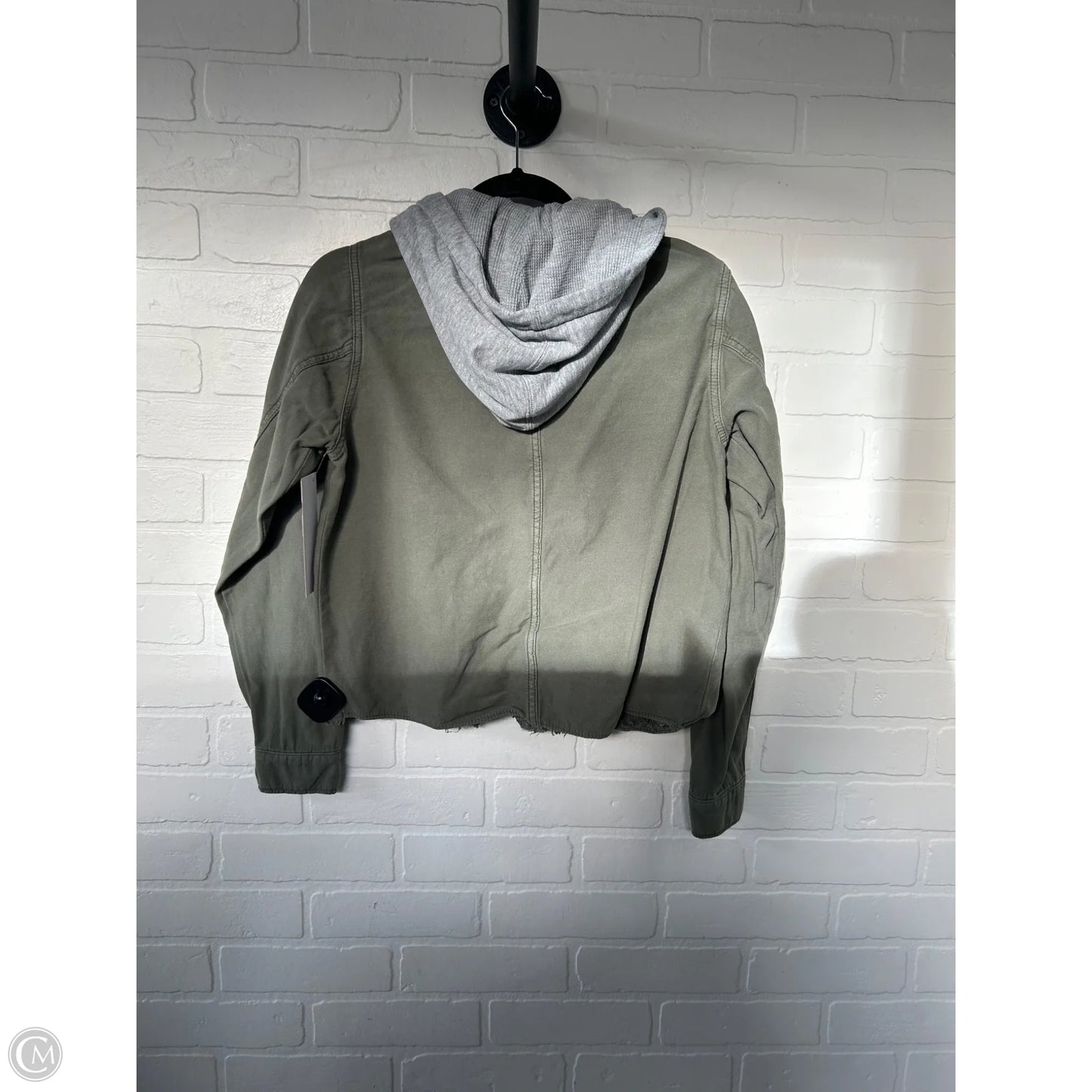Jacket Shirt By Free People In Green & Grey, Size: Xs