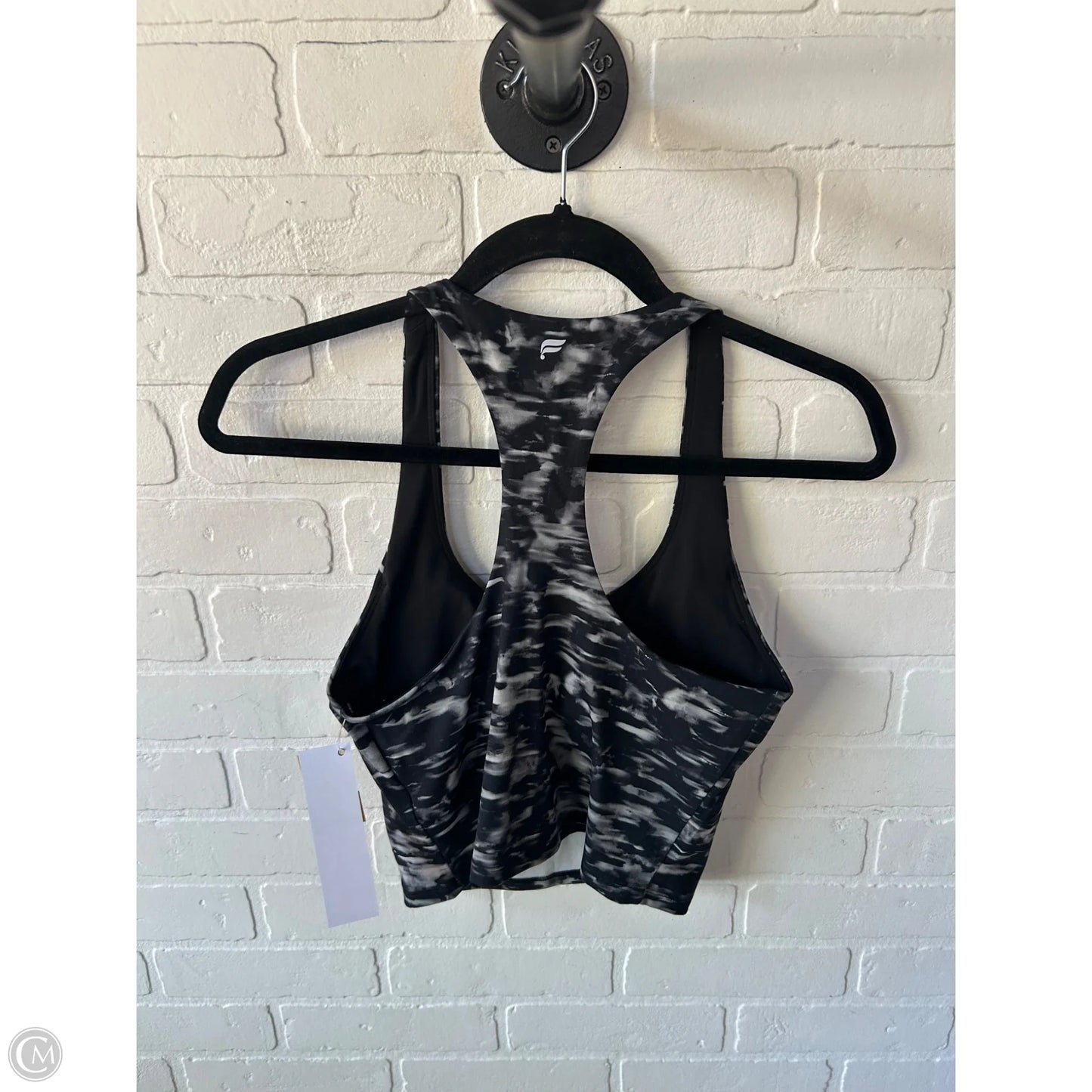 Athletic Bra By Fabletics In Black & Green, Size: S