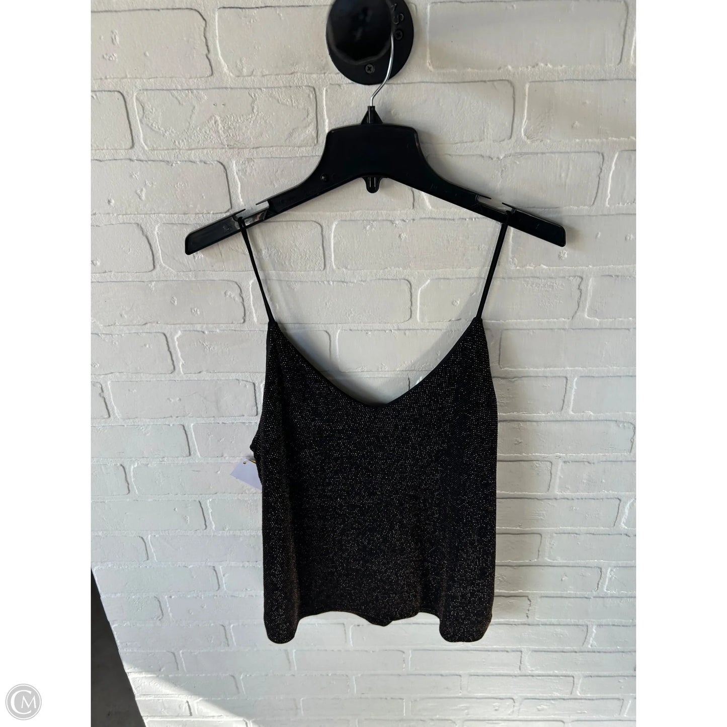Top Sleeveless By Clothes Mentor In Black & Gold, Size: L
