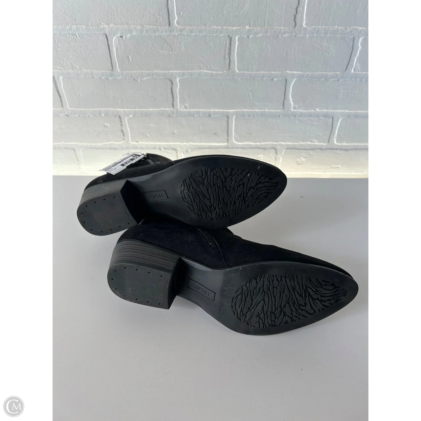 Boots Ankle Heels By Esprit In Black, Size: 11