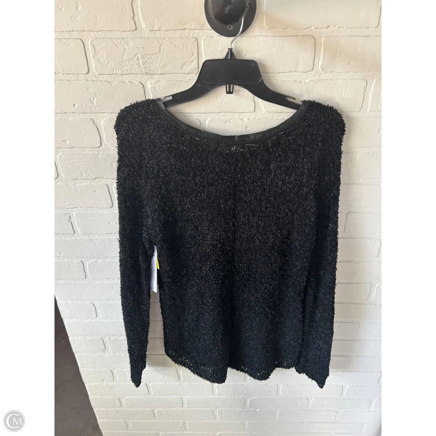 Top Long Sleeve By Hinge In Black, Size: S