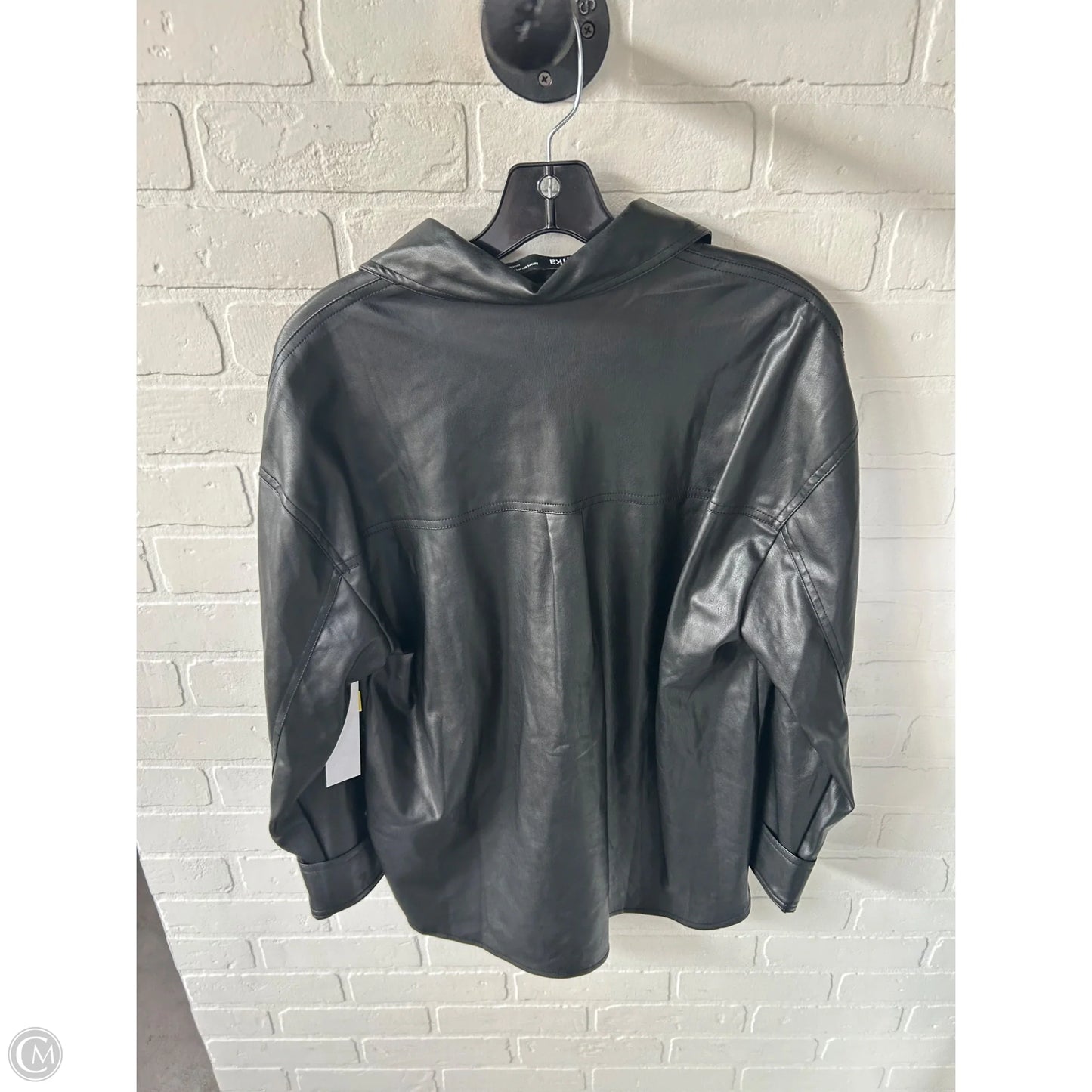 Jacket Shirt By Bershka In Black, Size: M