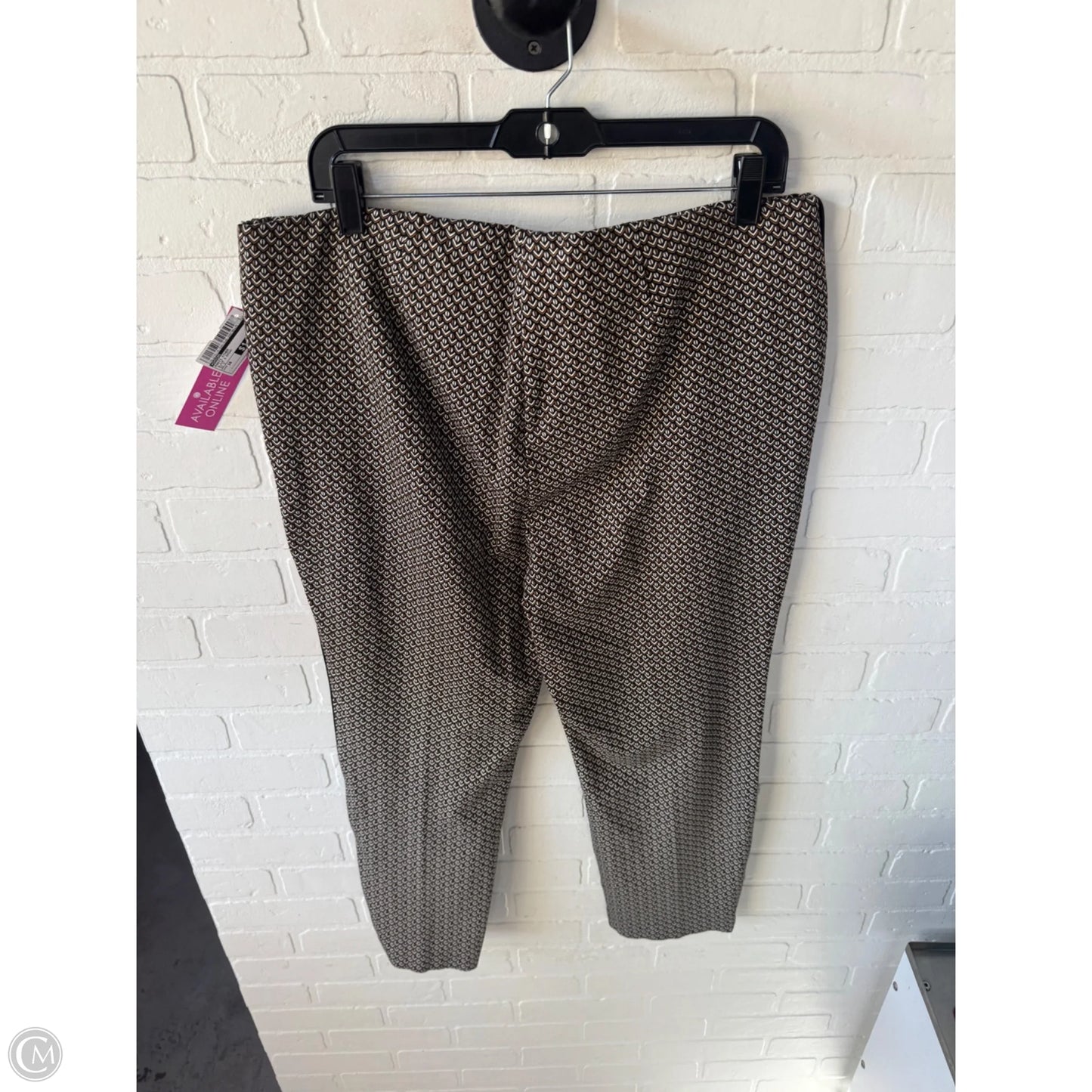 Pants Other By Chicos In Black & Brown, Size: 16