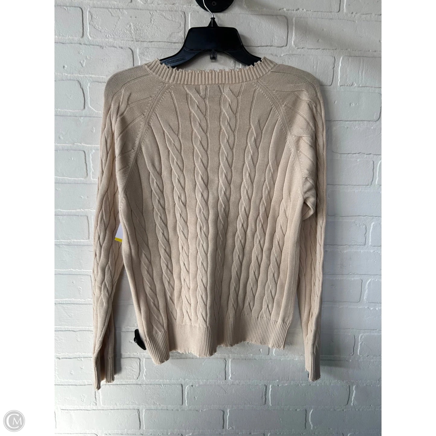 Sweater By Evereve In Tan, Size: L