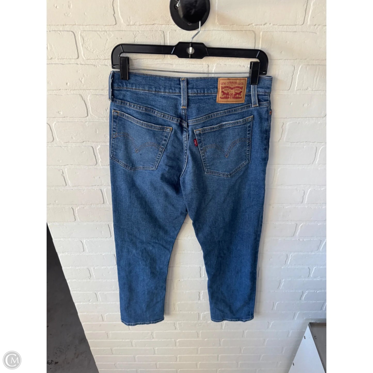 Jeans Straight By Levis In Blue Denim, Size: 6