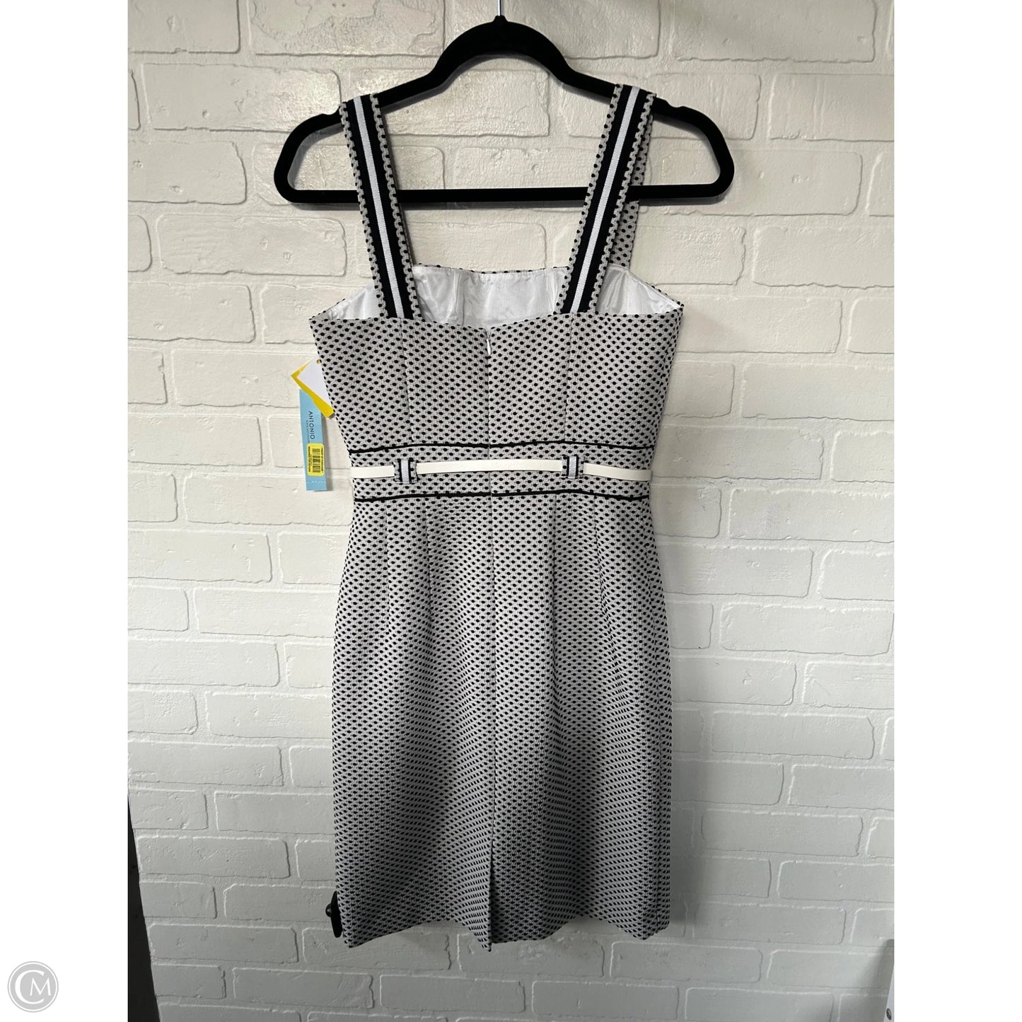 Dress Work By Antonio Melani In Black & White, Size: Xs