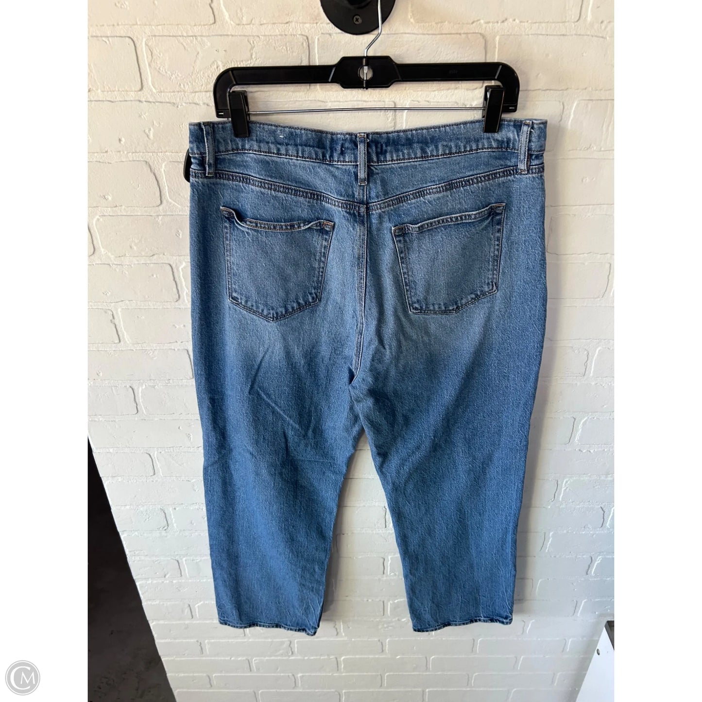Jeans Straight By Loft In Blue Denim, Size: 12