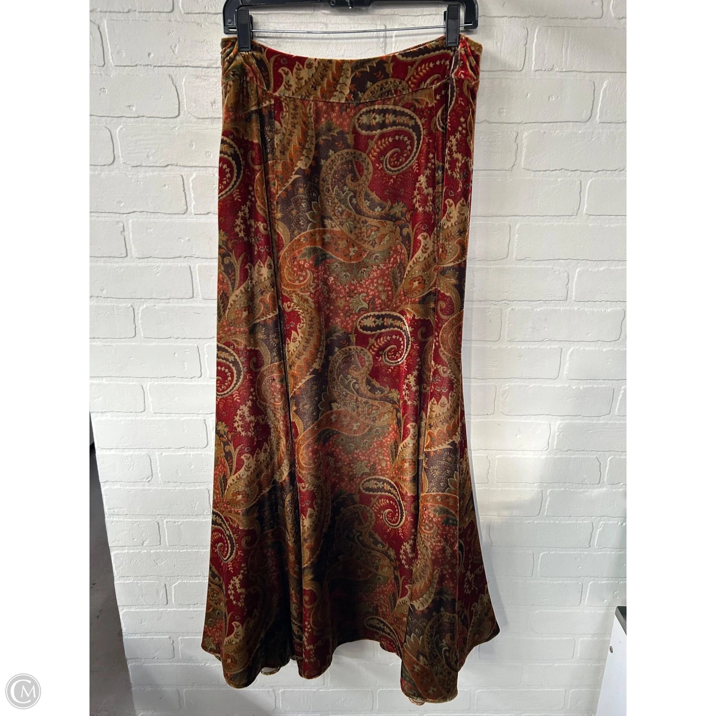 Skirt Maxi By Clothes Mentor In Brown & Red, Size: 12