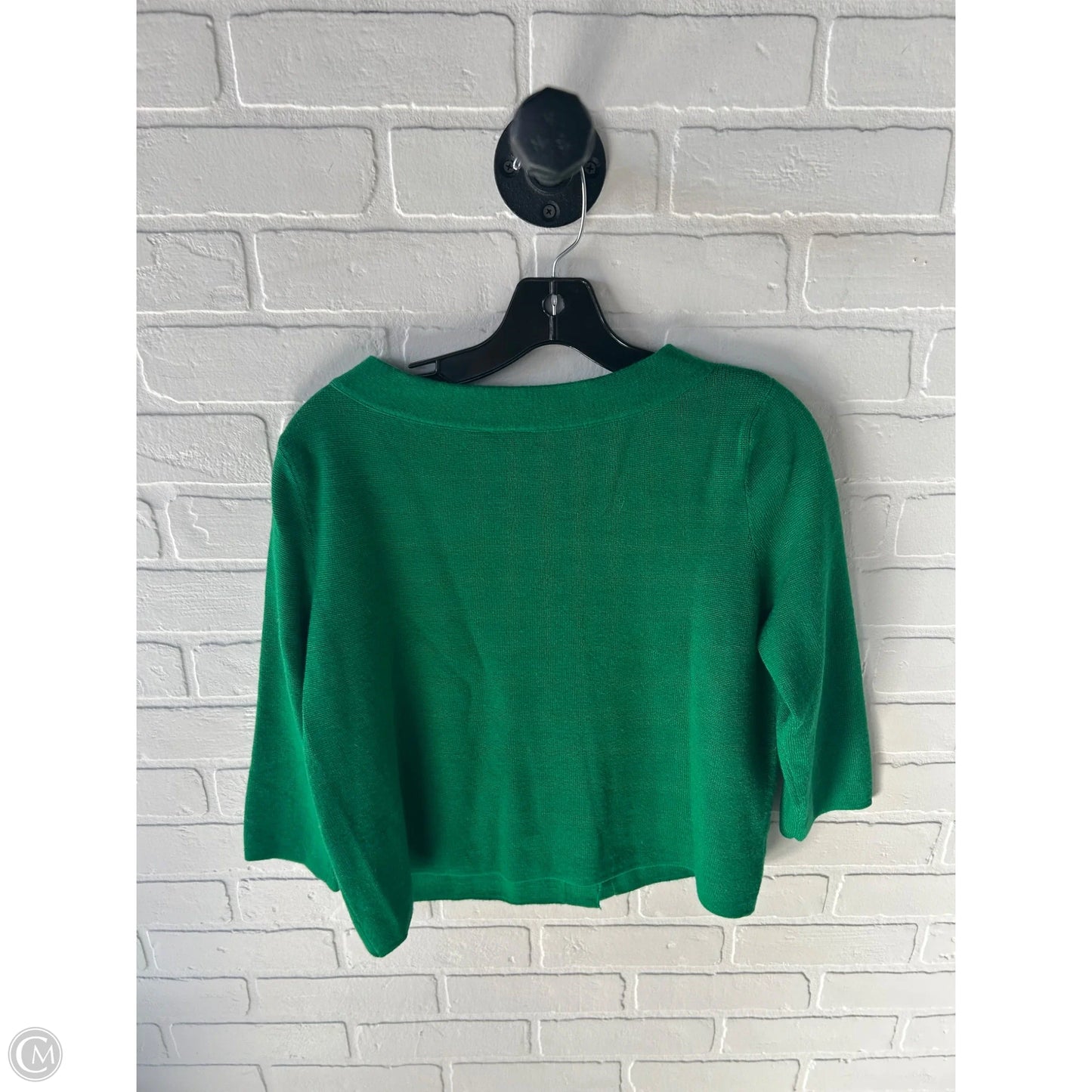 Sweater Cardigan By Ann Taylor In Green, Size: Lp