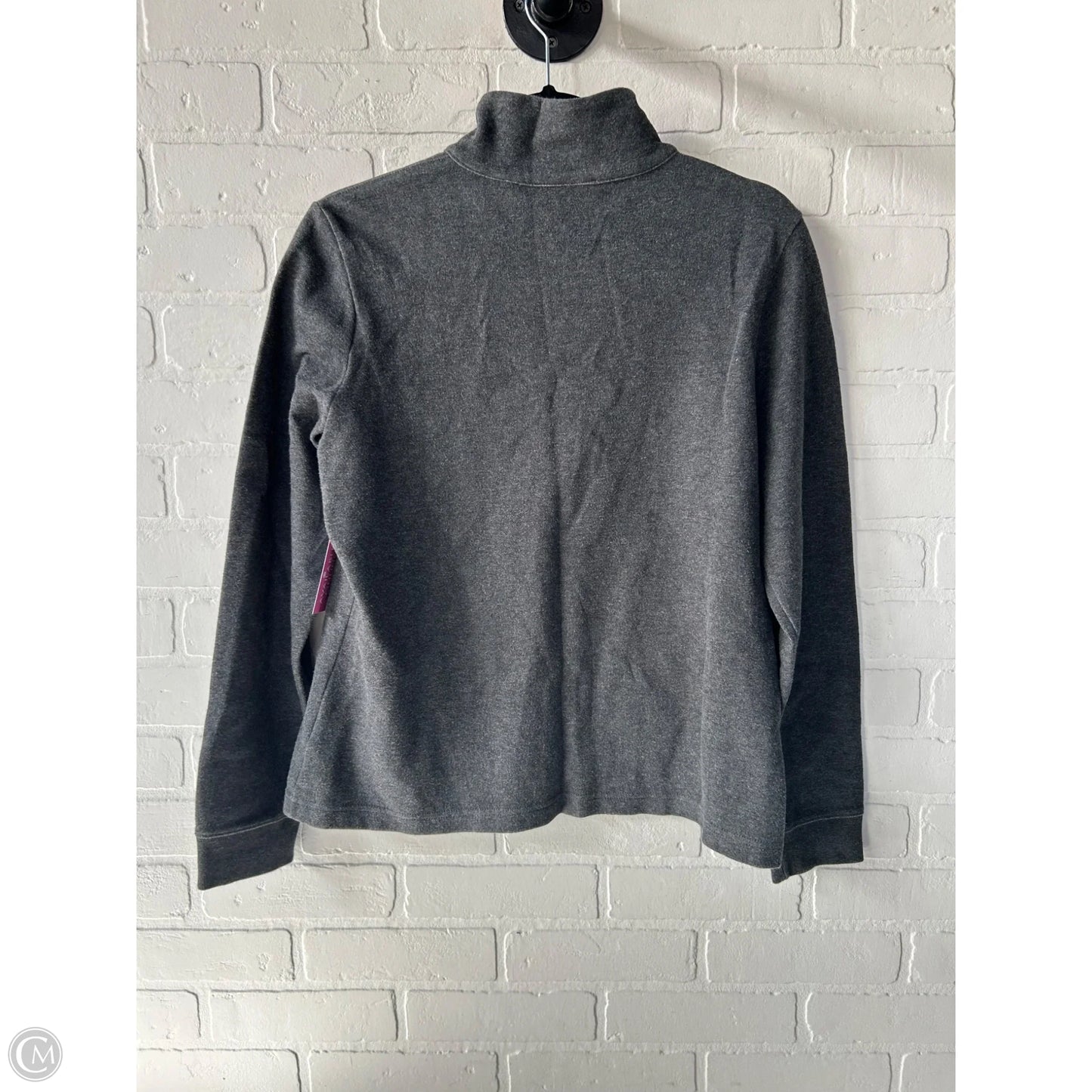 Sweatshirt Collar By Lauren By Ralph Lauren In Grey, Size: M