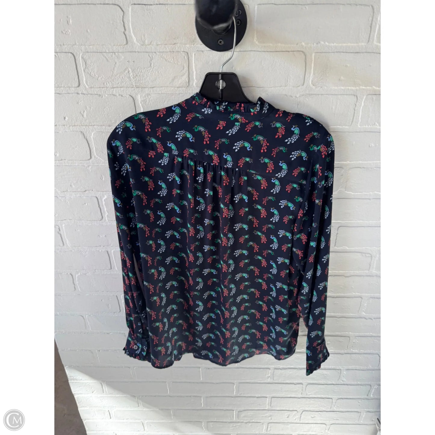 Top Long Sleeve By Loft In Blue & Green, Size: Mp