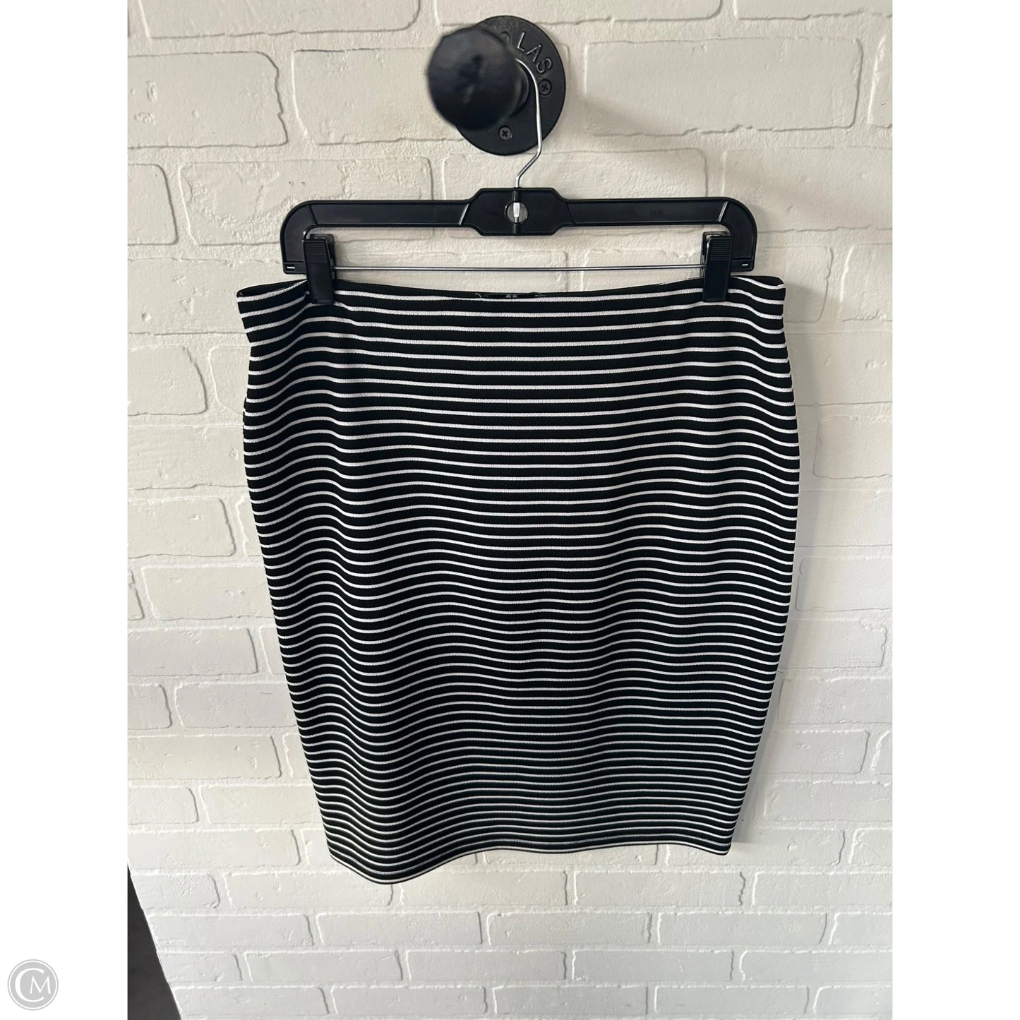 Skirt Midi By Cece In Black & White, Size: 12