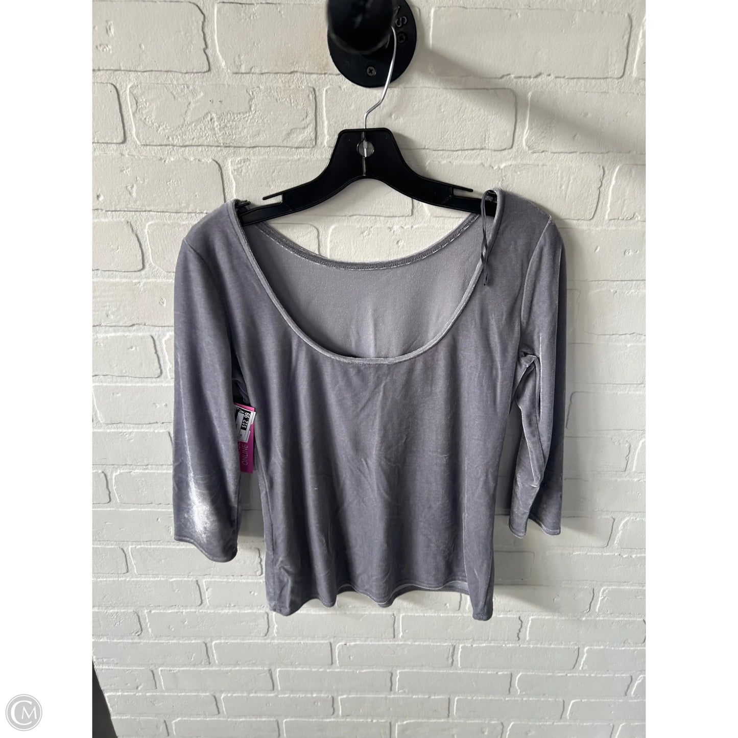 Top 3/4 Sleeve By Banana Republic In Grey, Size: Xs