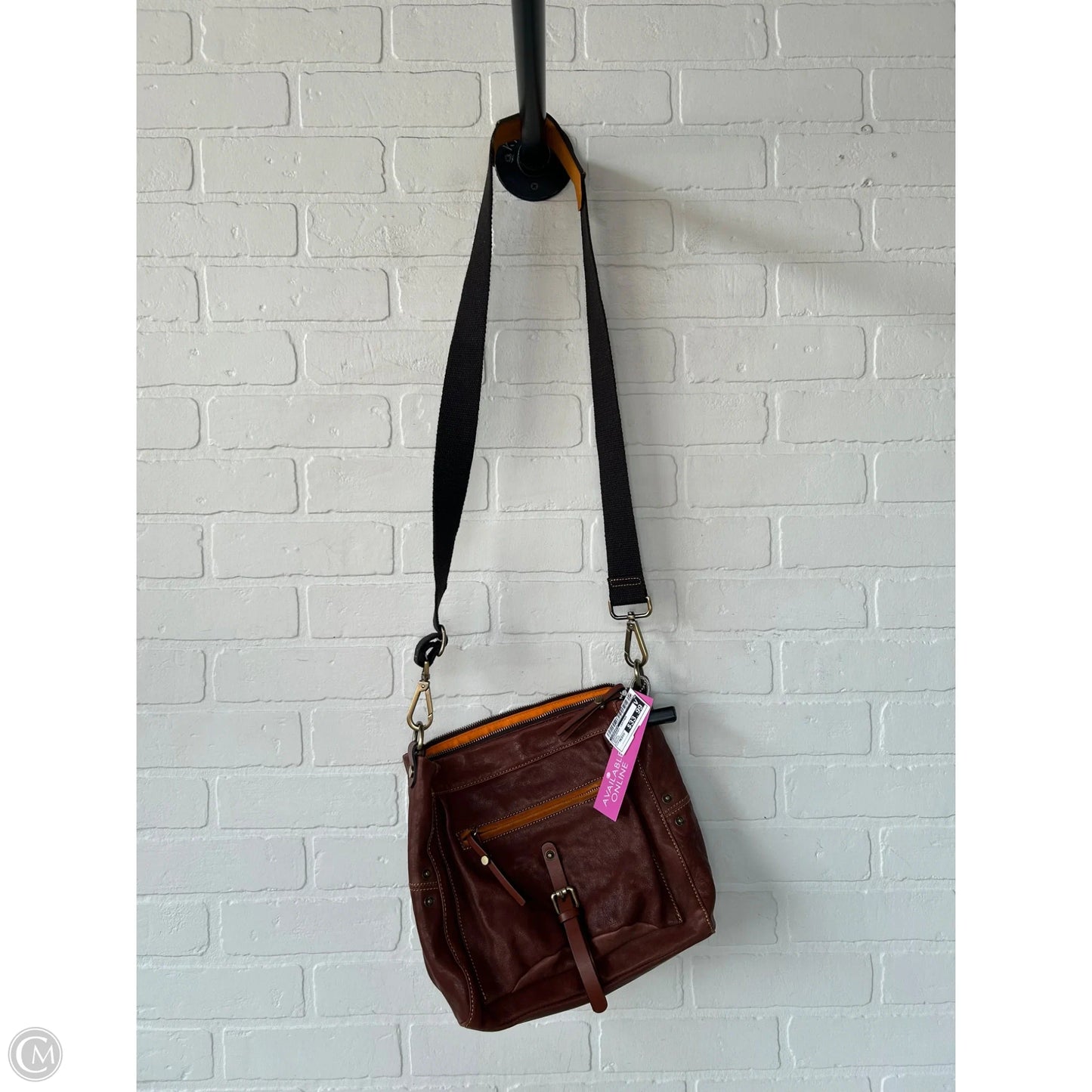 Crossbody Leather By Sundance, Size: Medium