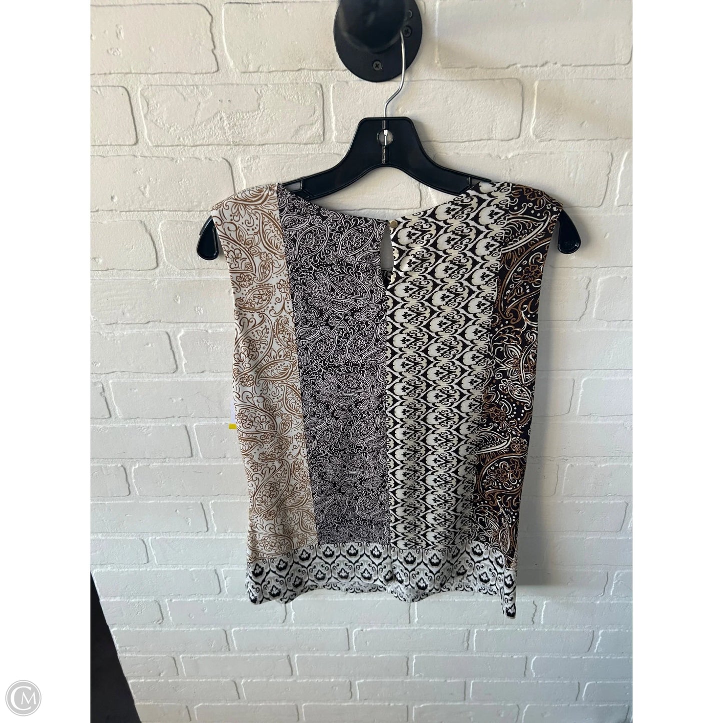 Top Sleeveless By Calvin Klein In Brown, Size: M