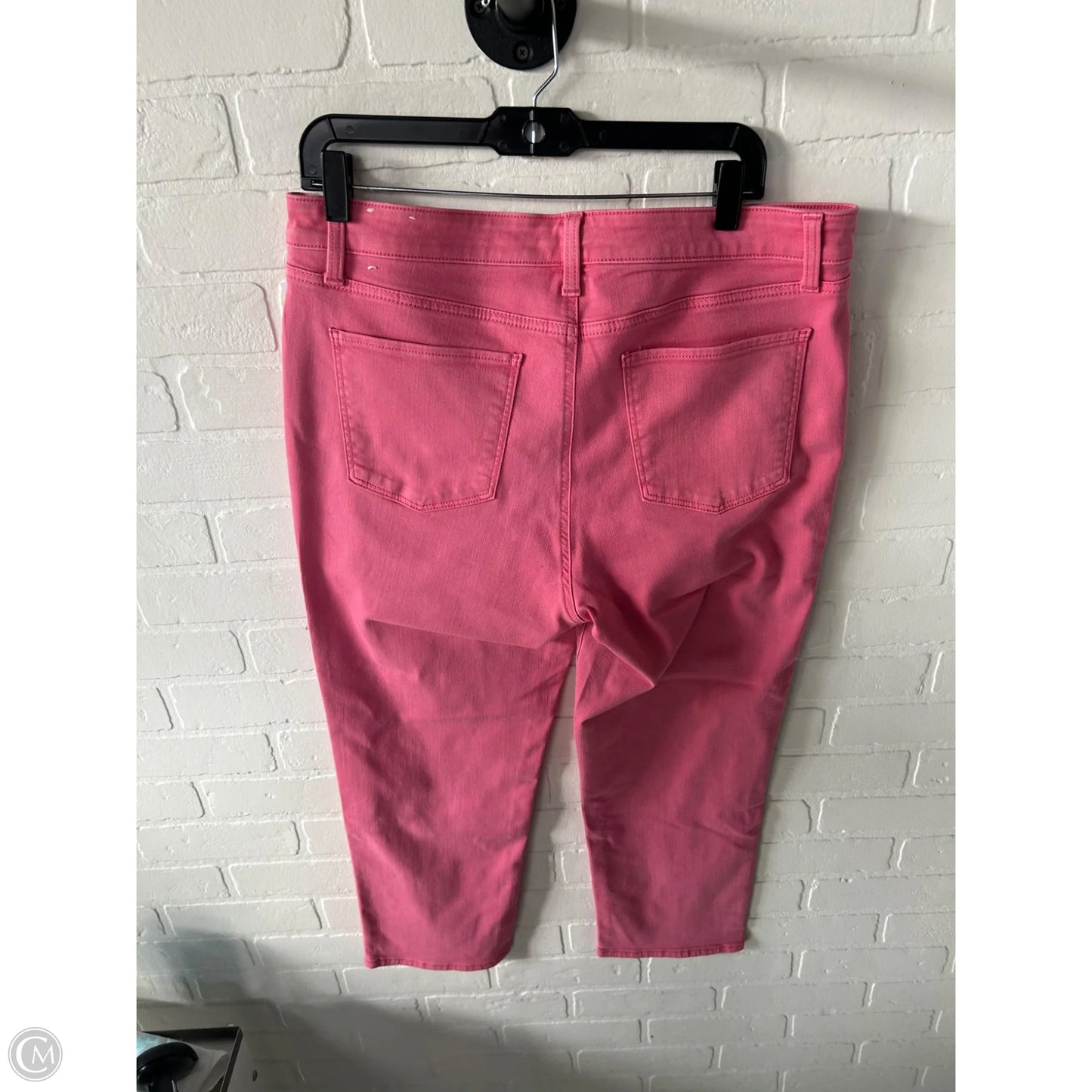 Jeans Cropped By Talbots In Pink, Size: 14
