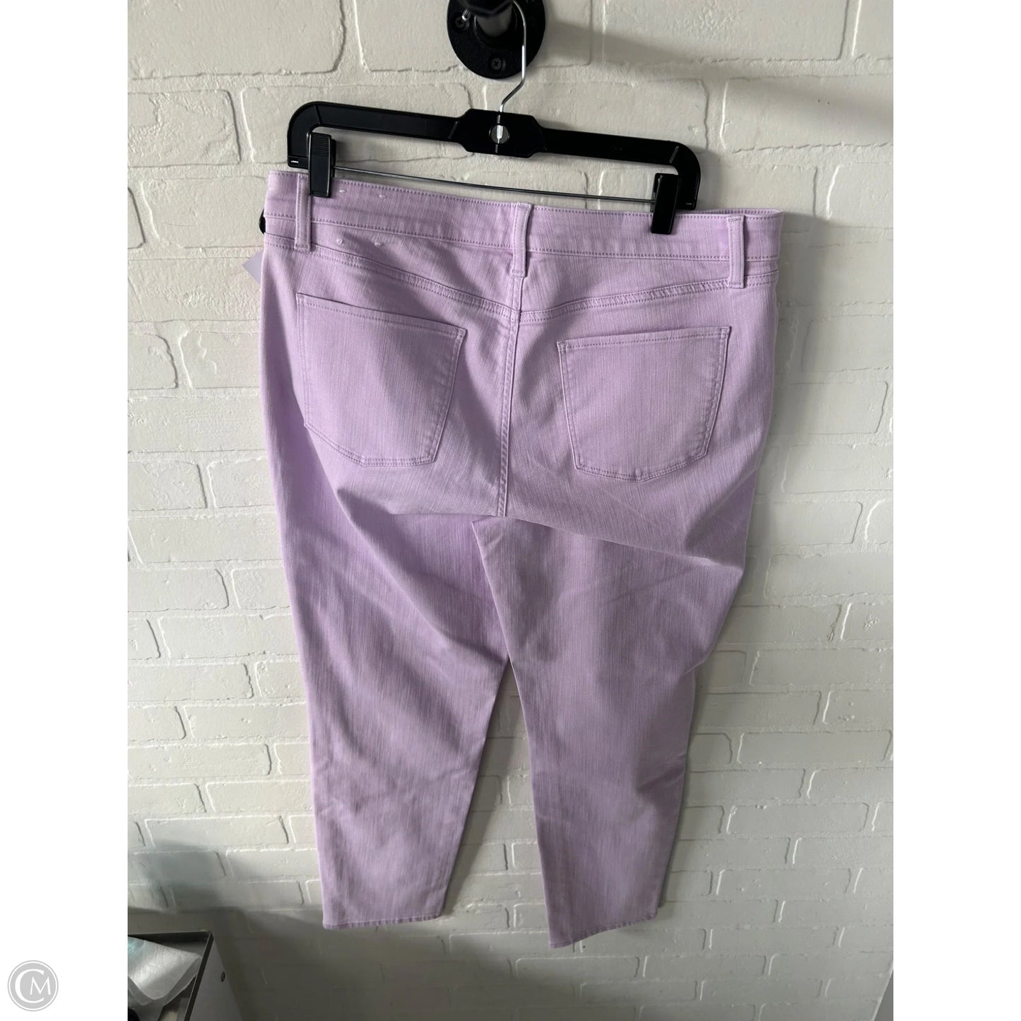 Jeans Straight By Talbots In Purple Denim, Size: 14