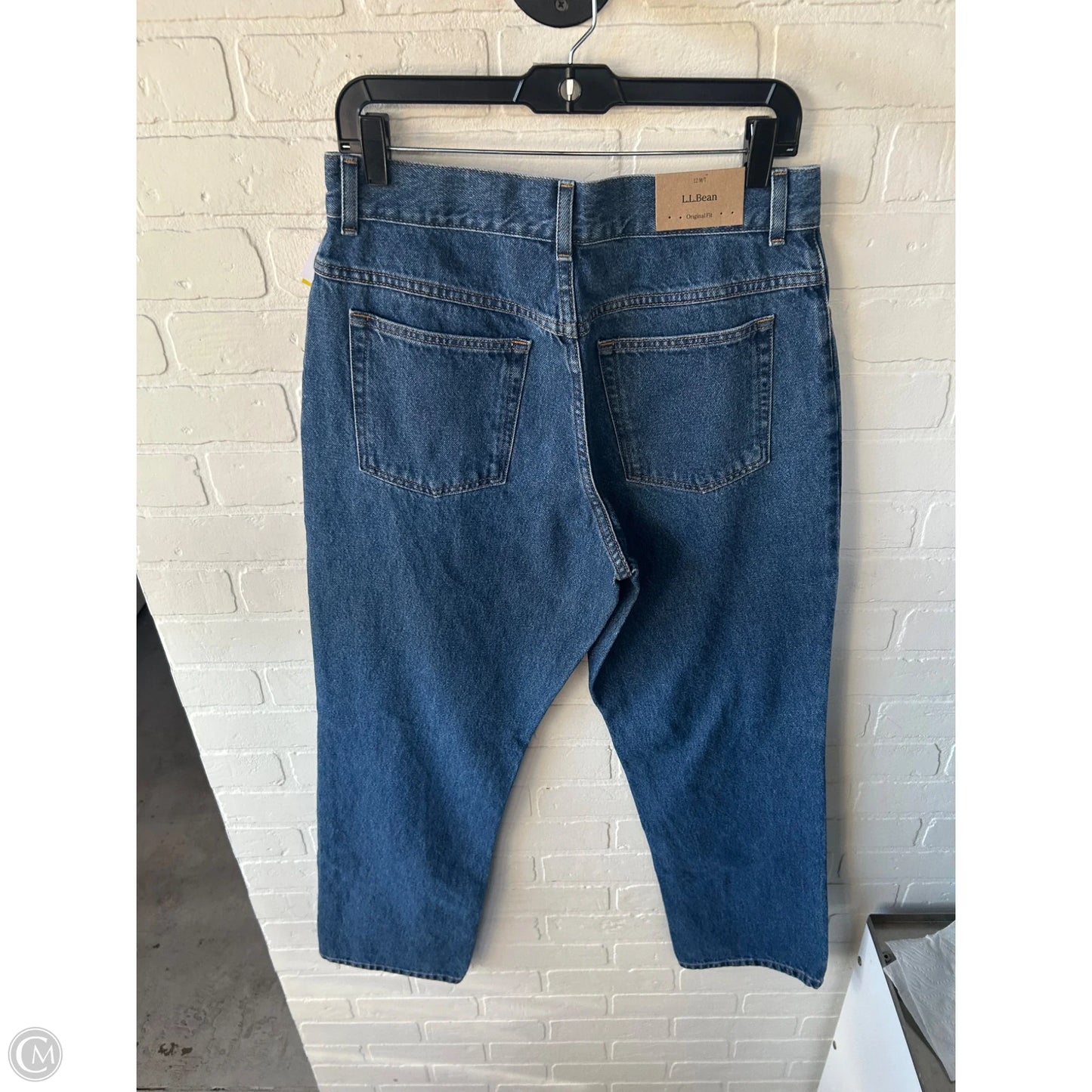 Jeans Straight By L.l. Bean In Blue Denim, Size: 12