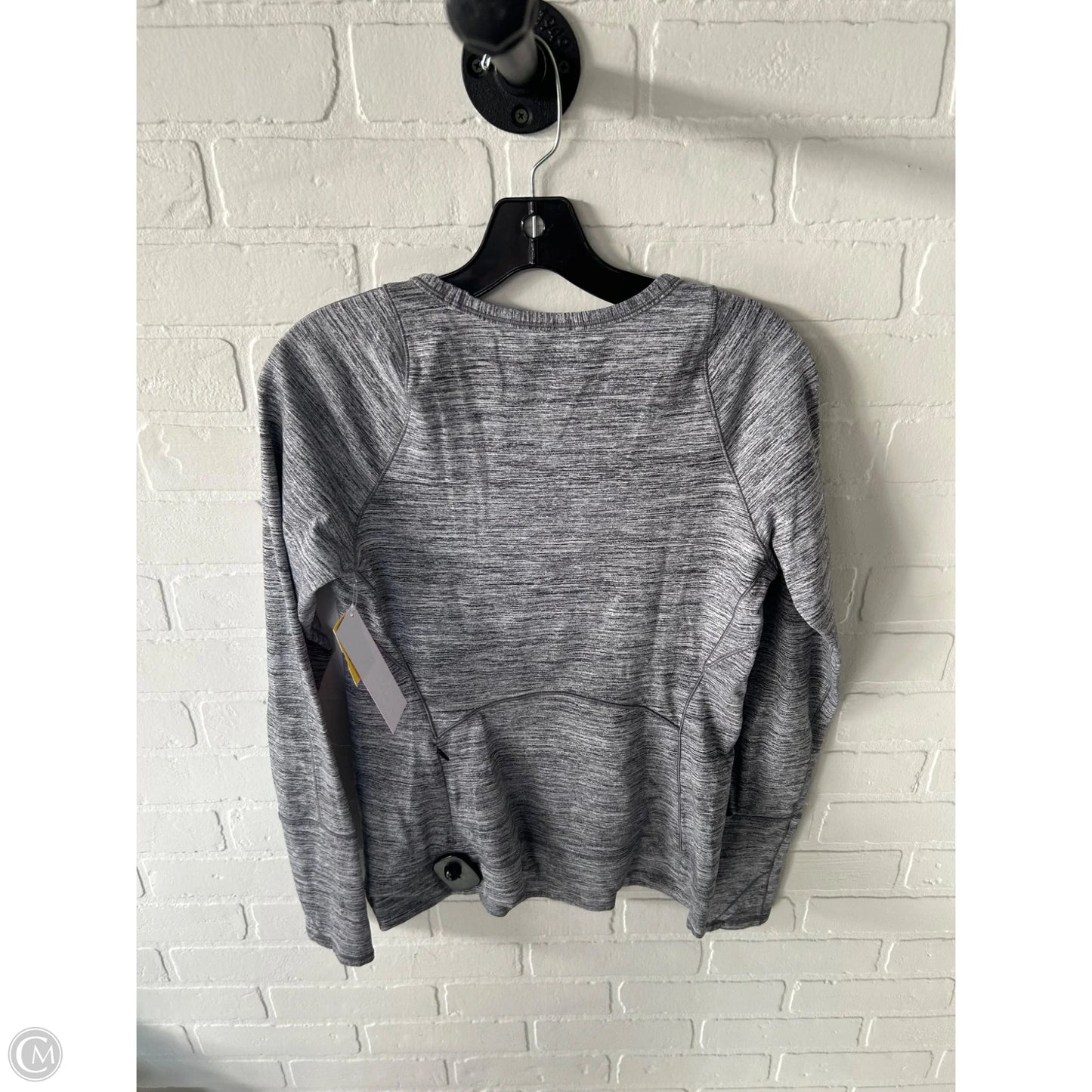 Athletic Top Long Sleeve Crewneck By Lululemon In Grey, Size: M