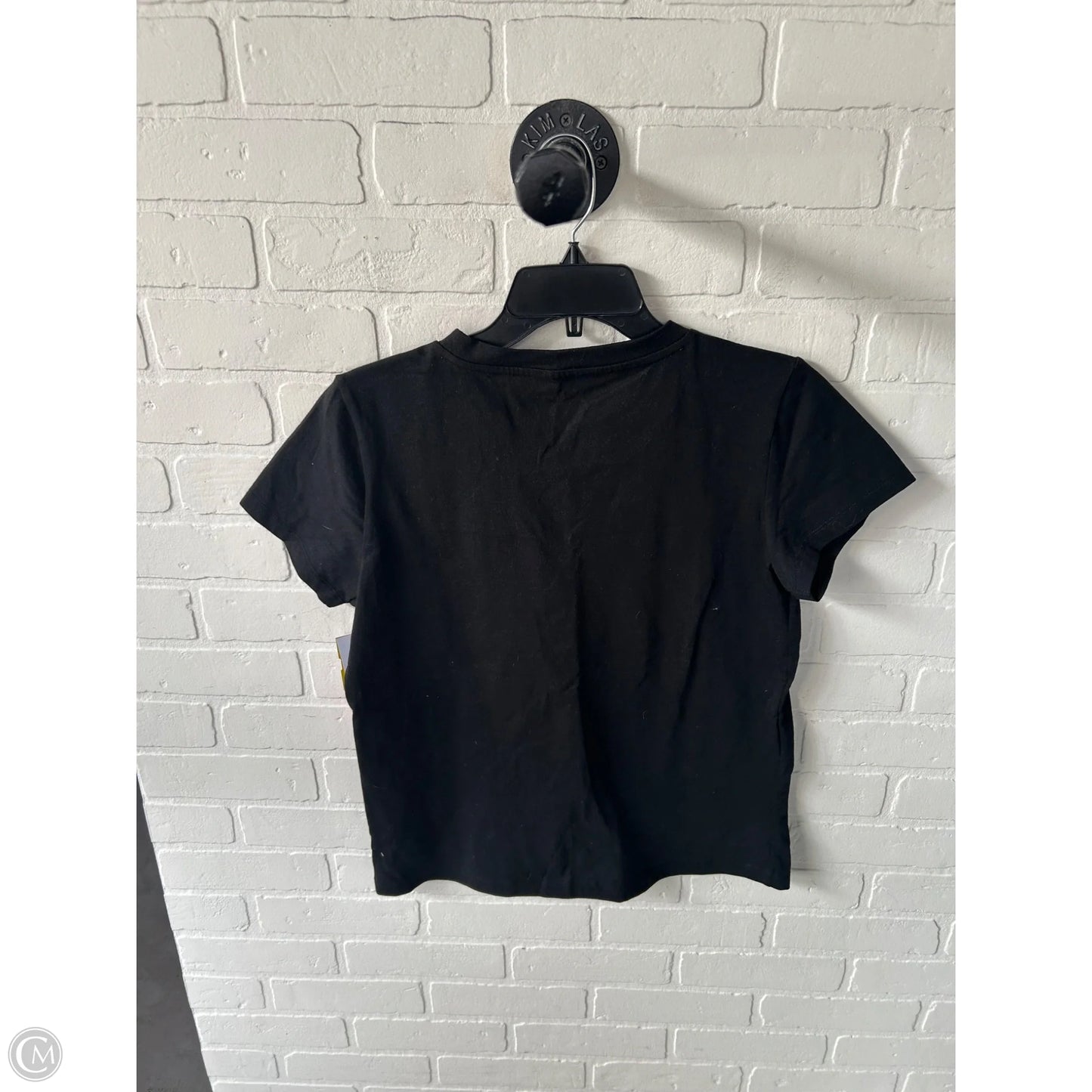 Top Short Sleeve Basic By Rae Dunn In Black & White, Size: M