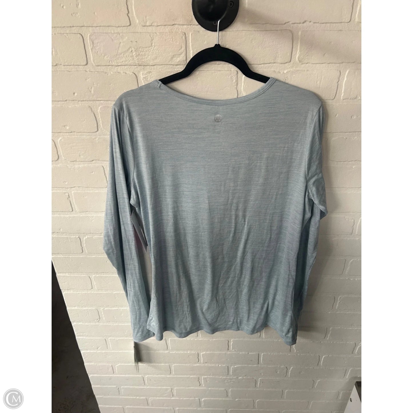 Athletic Top Long Sleeve Crewneck By Gaiam In Blue, Size: Xl