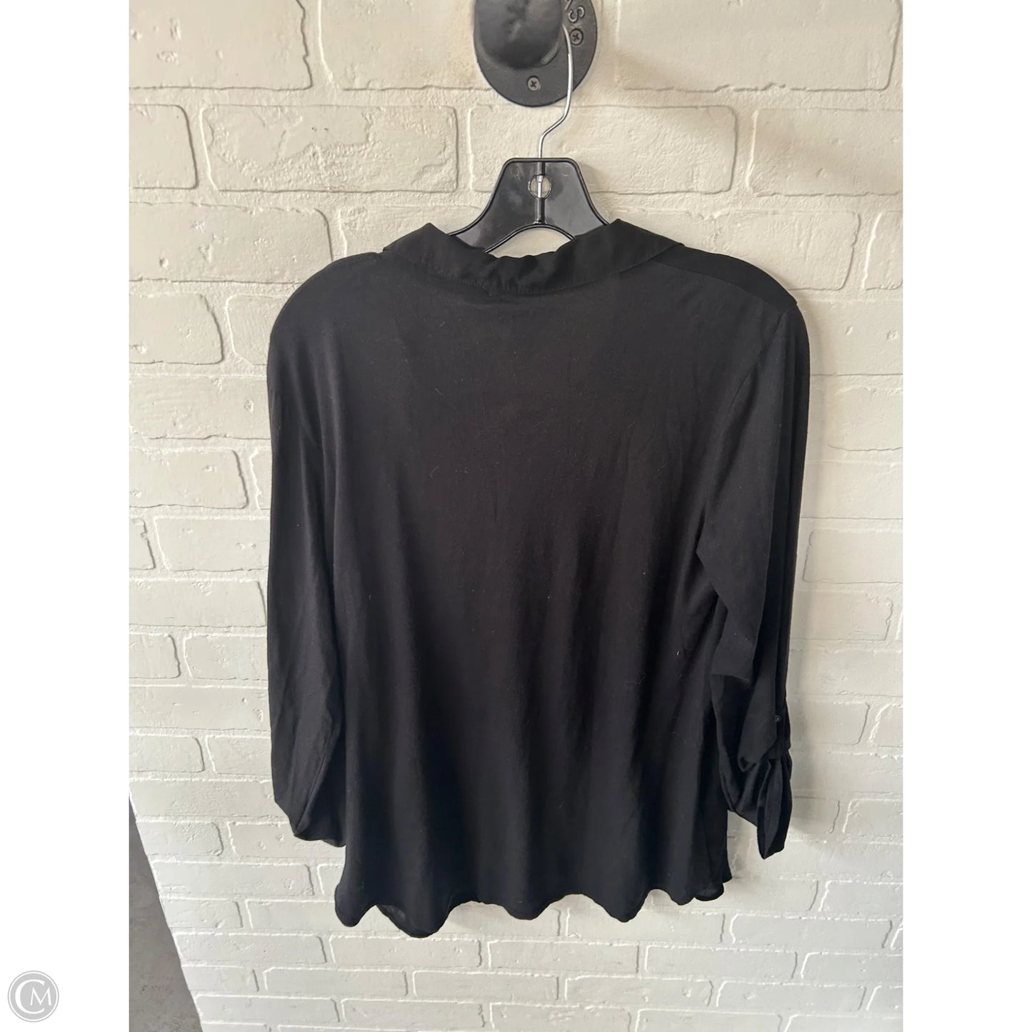 Top Long Sleeve By Splendid In Black, Size: Xl