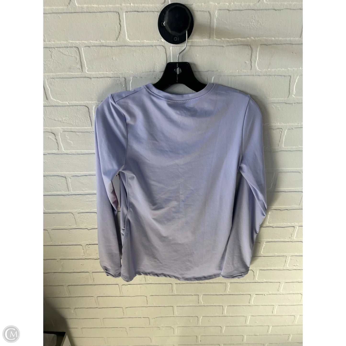 Athletic Top Long Sleeve Crewneck By Under Armour In Purple, Size: Xs