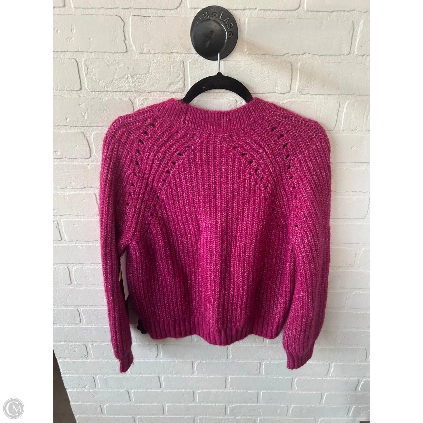 Sweater Cardigan By Loft In Pink, Size: Mp