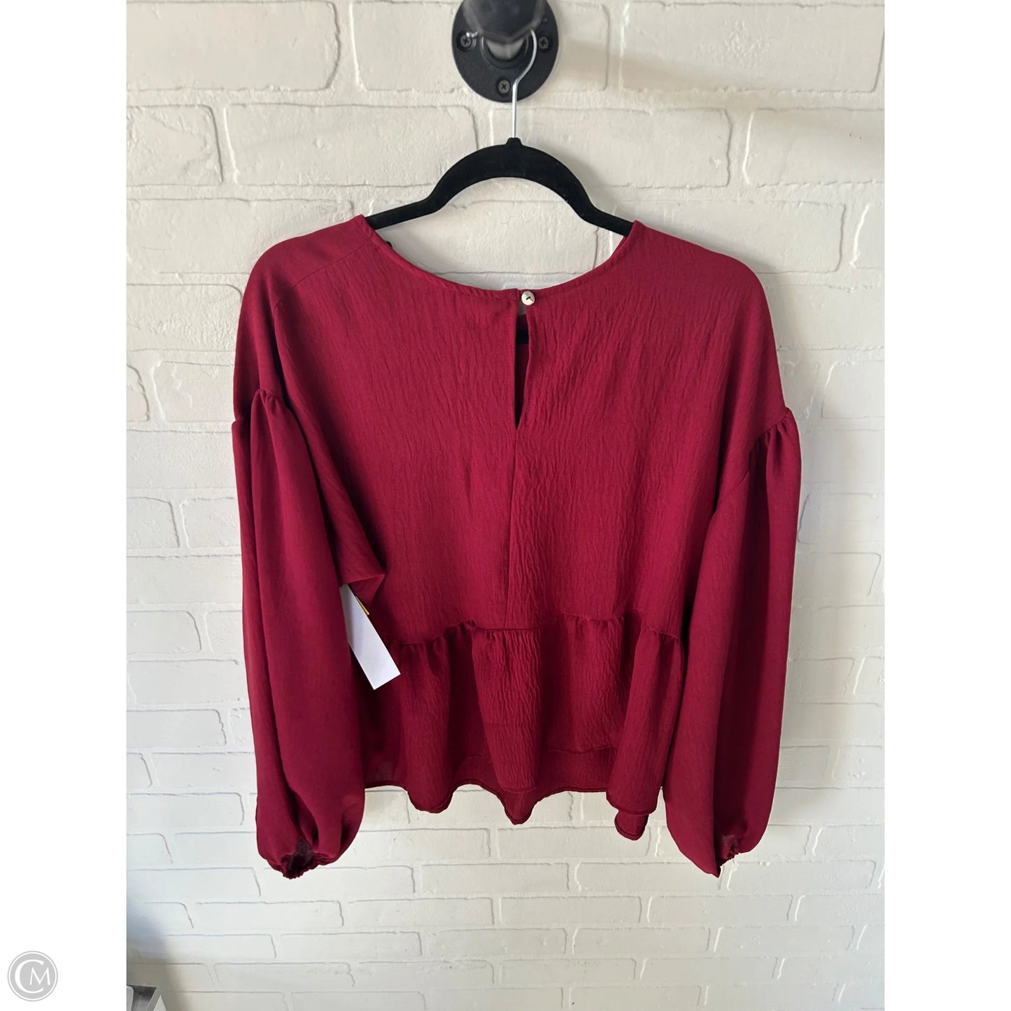 Top Long Sleeve By Arula In Red, Size: 0x