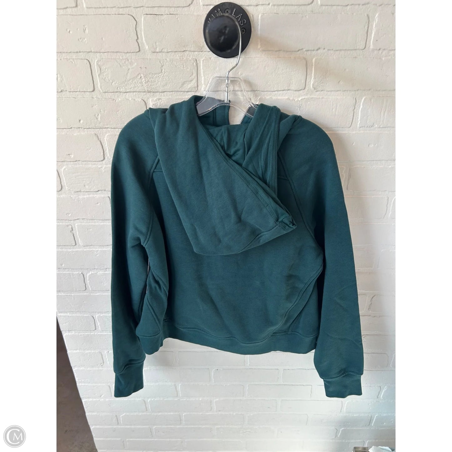 Sweatshirt Hoodie By Danskin In Green, Size: M