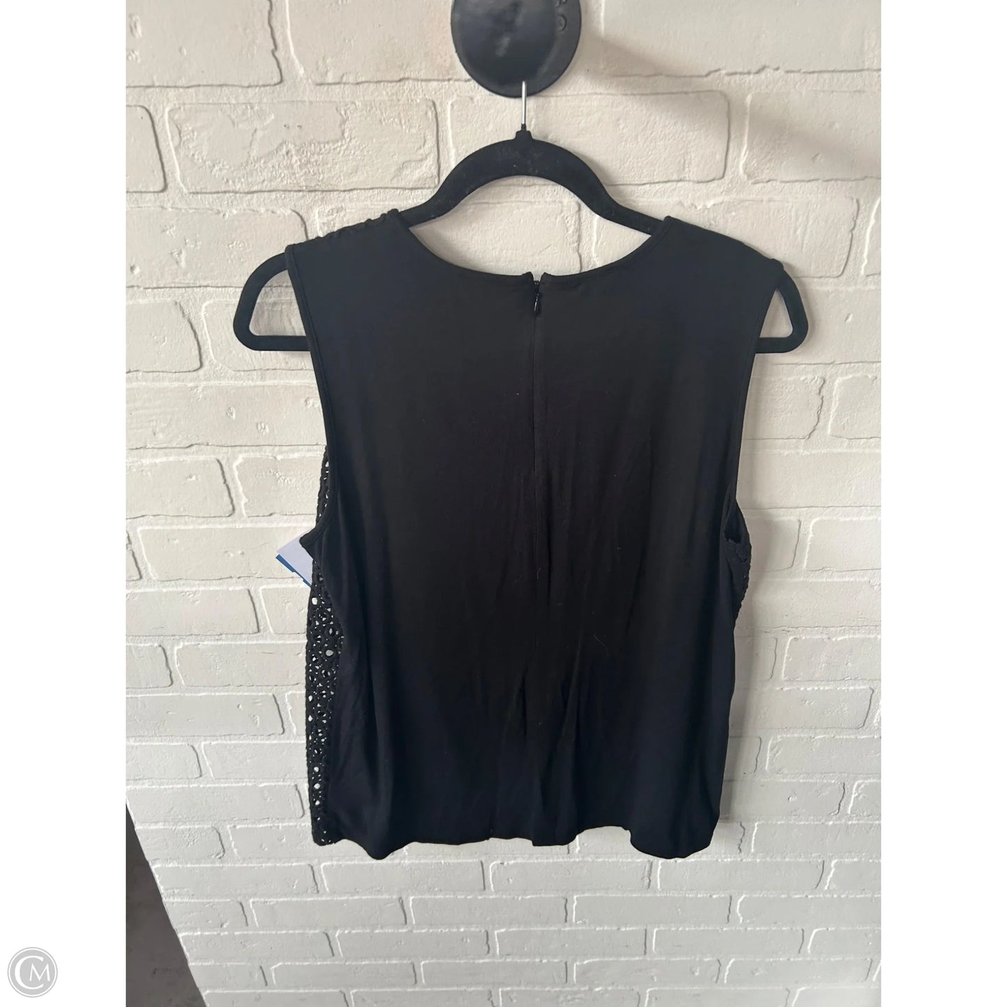 Top Sleeveless By Talbots In Black, Size: M